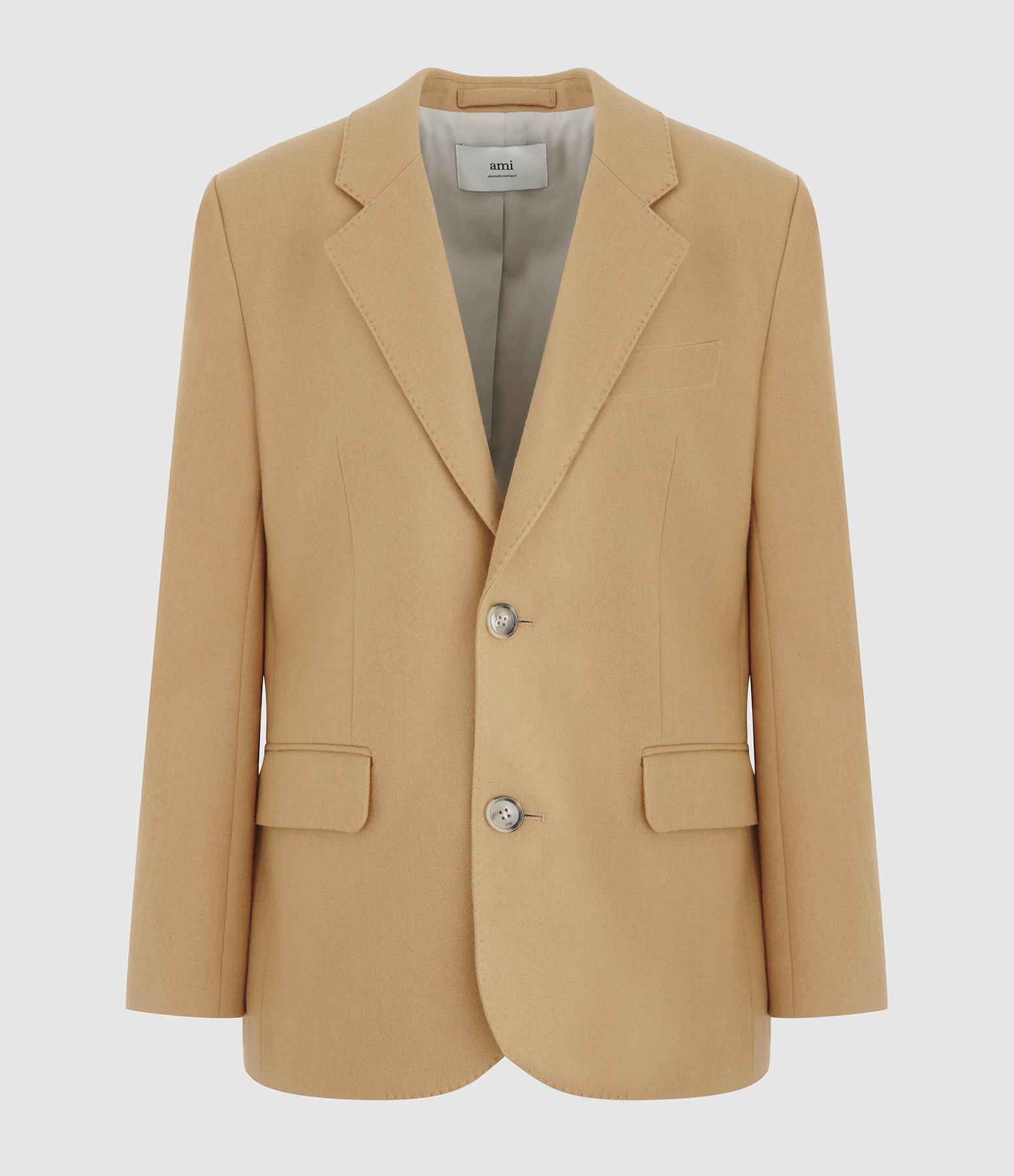 Veste Ample 2 Boutons Camel