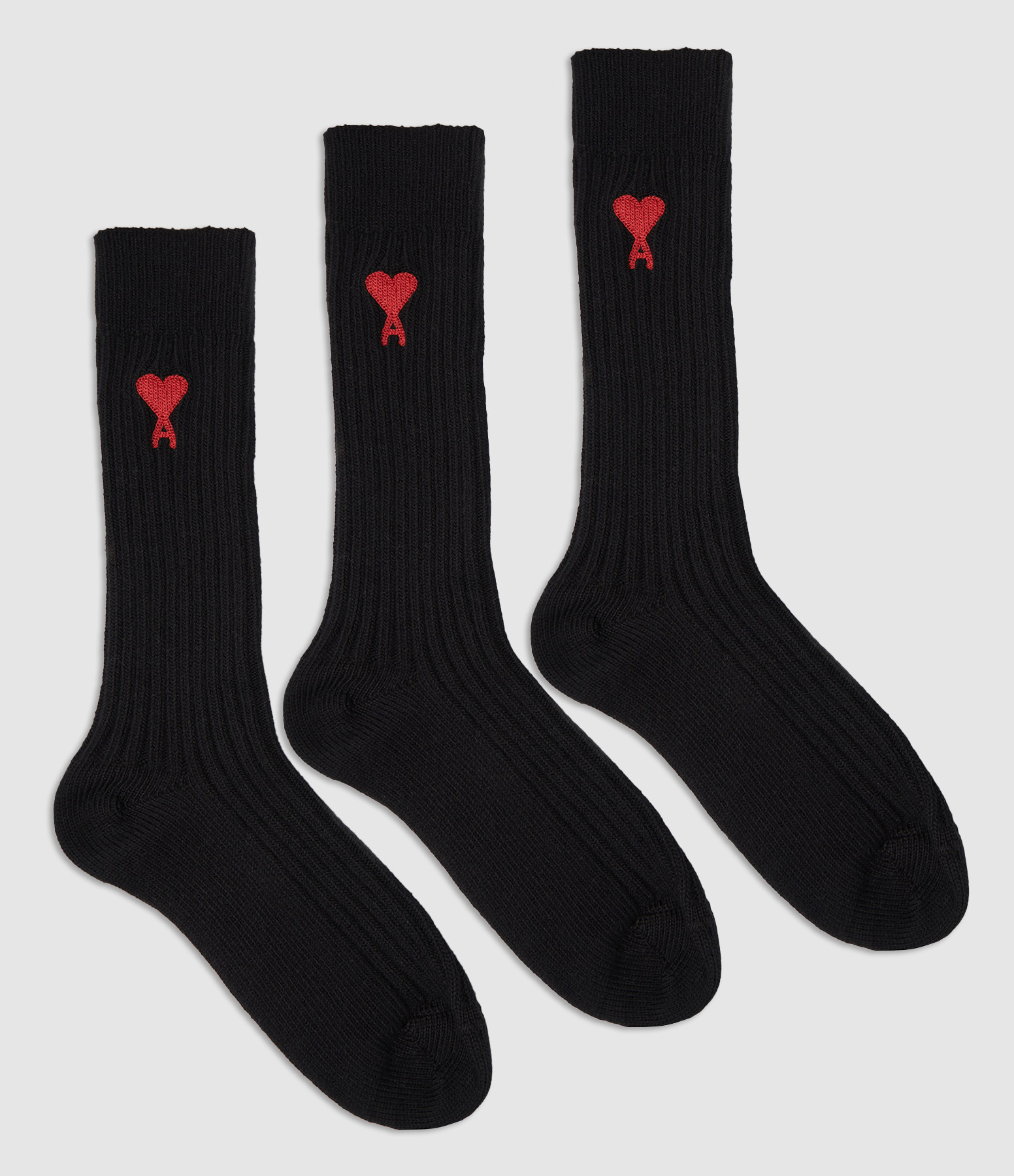 Pack Trois Chaussettes Ami de Coeur Noir