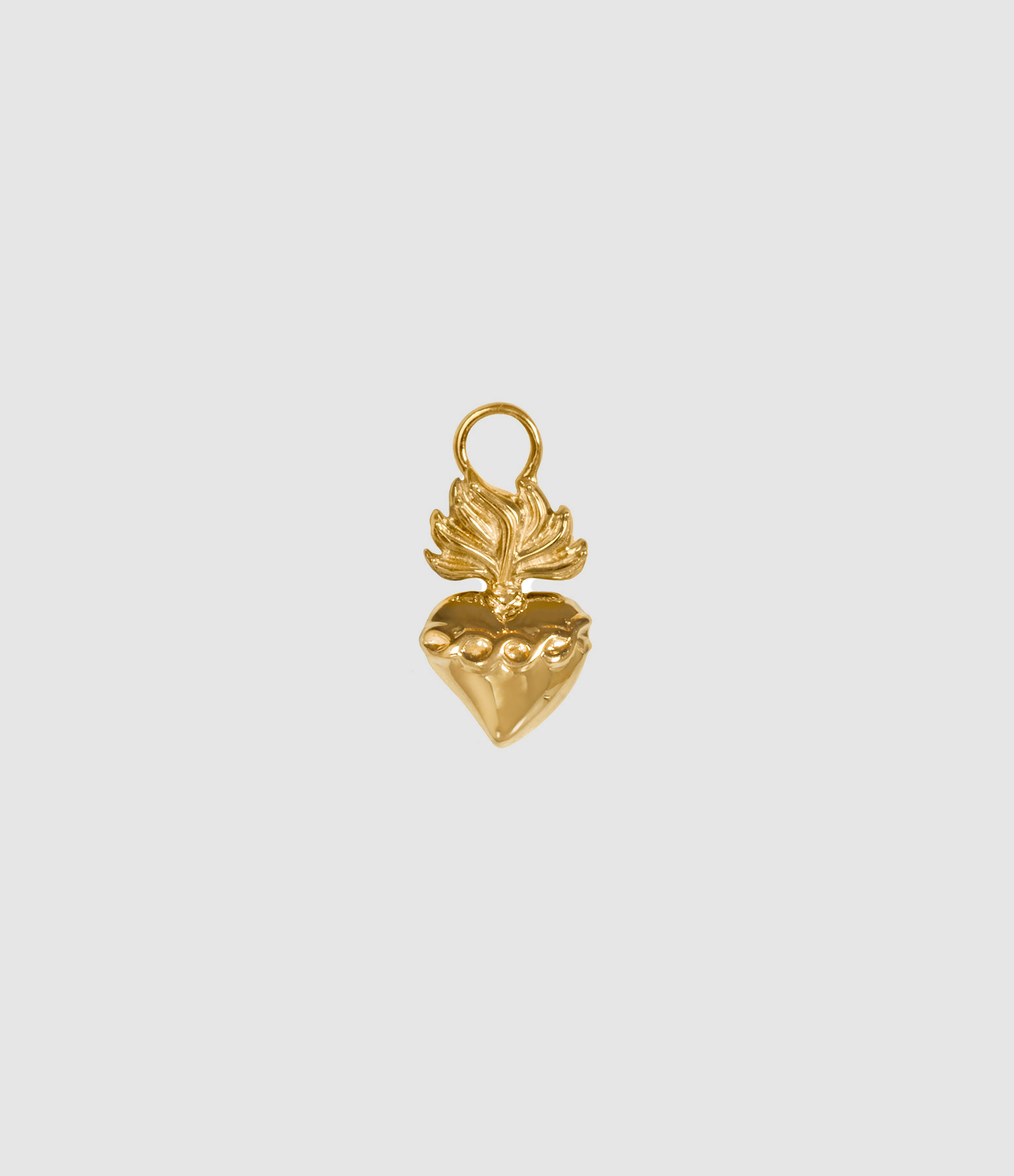 Mini Charm Cœur Ex Voto Or