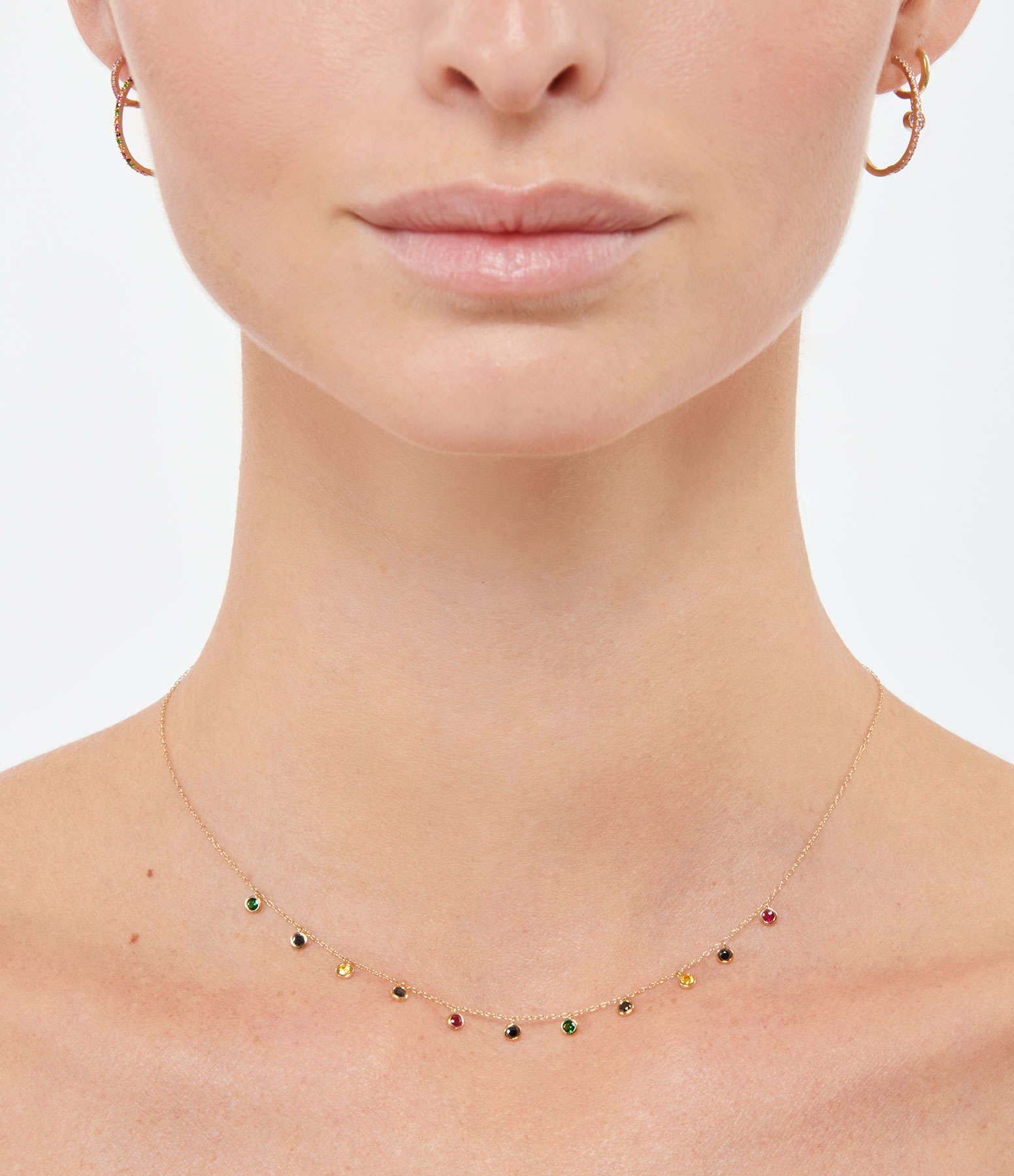 Collier 11 Rasta Pierres Or 