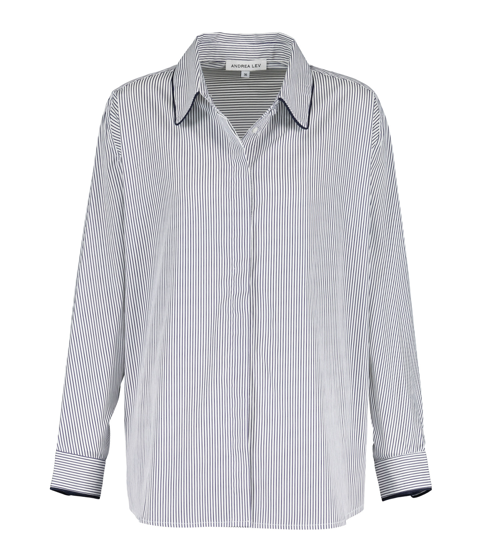 Chemise Boyfriend Rayures Bleu