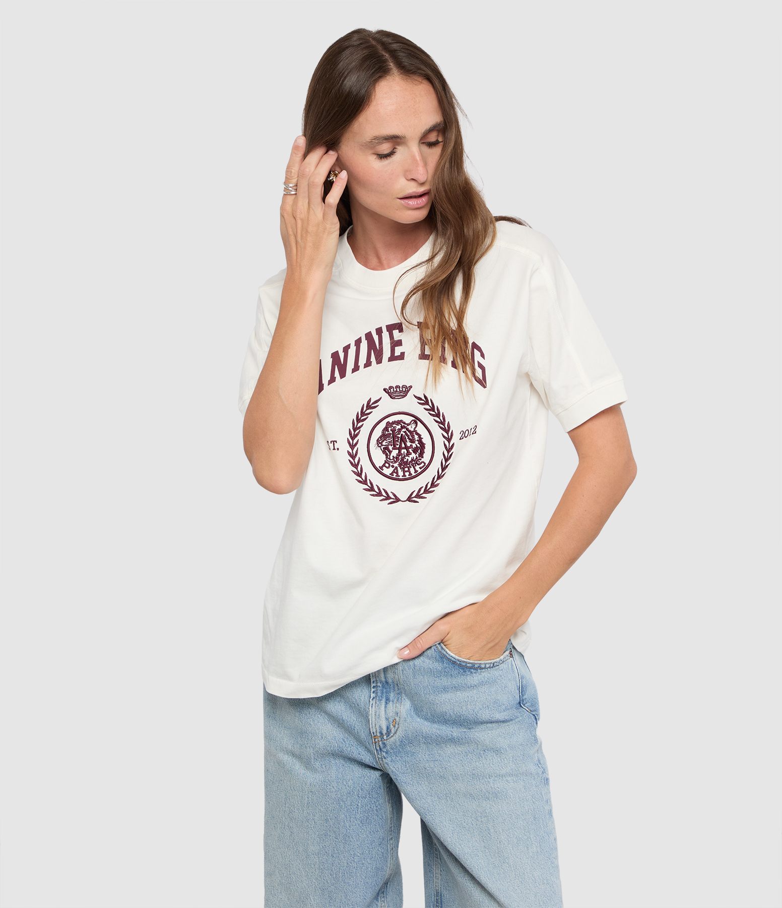 Tee Shirt Collegiate Jaylin Cream