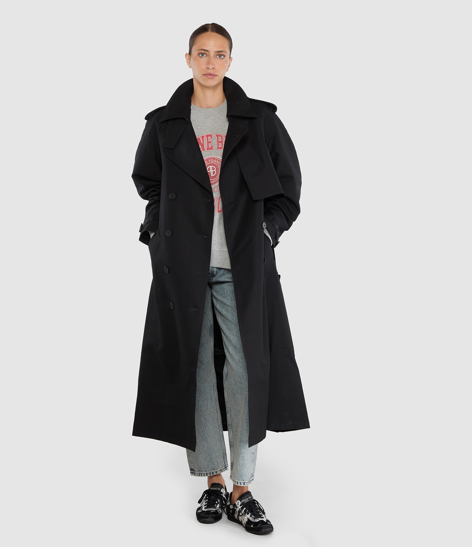 Trench Pascale Maxi Black