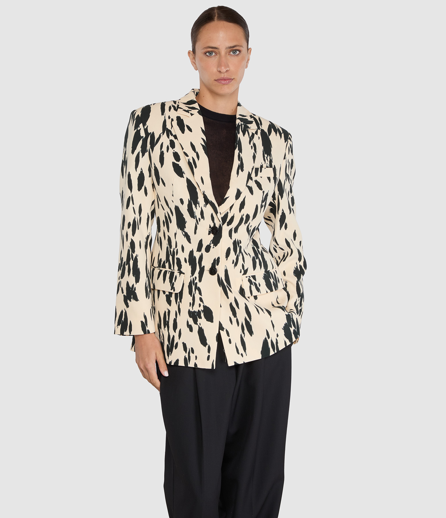 Blazer Laika Golden Beige Leopard