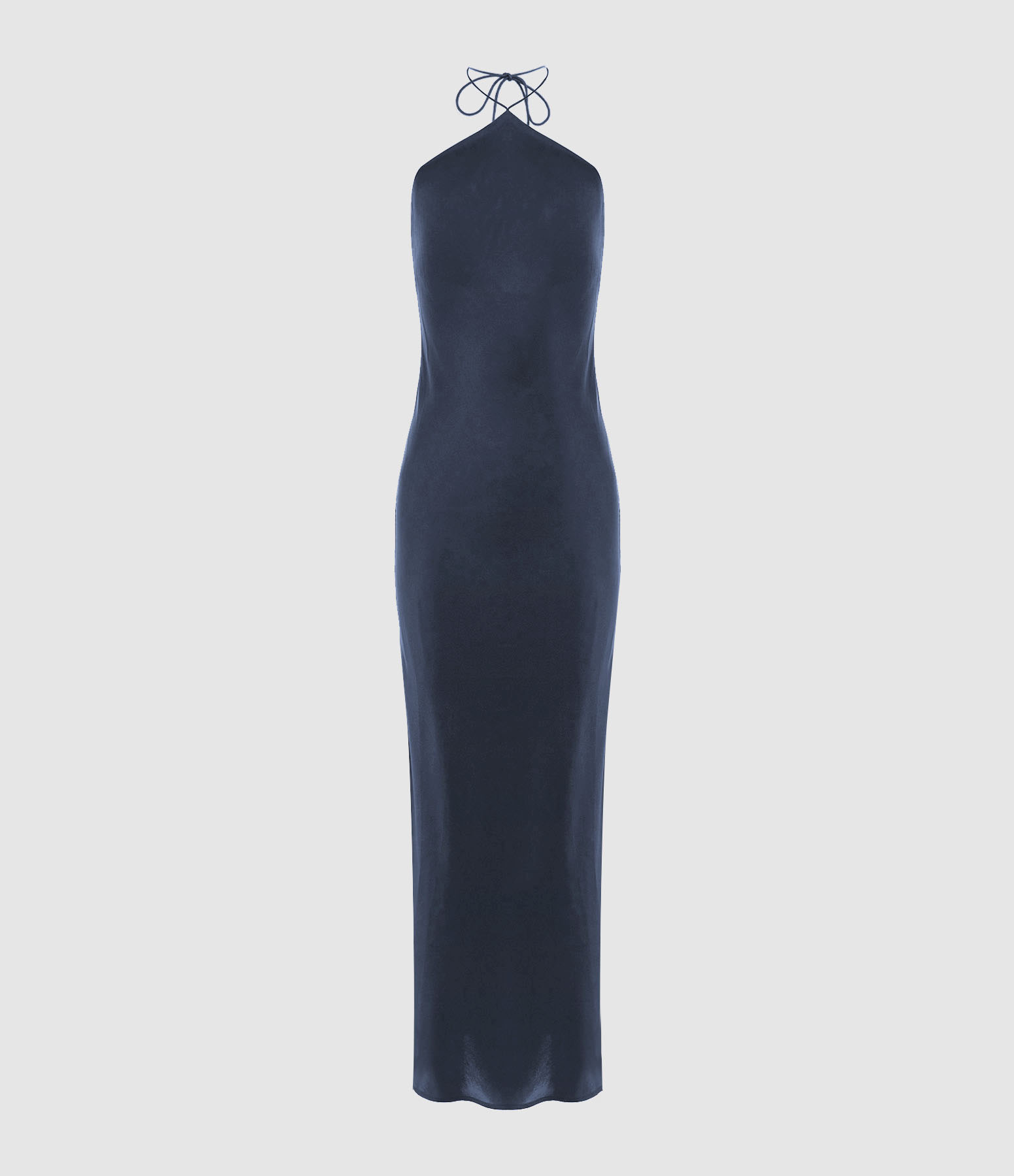 Robe Longue Leanne Soie Bleu Marine