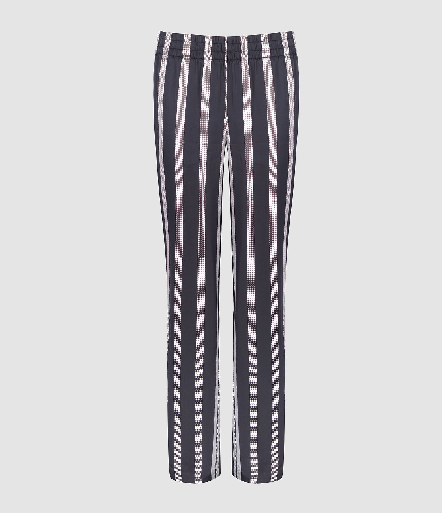 Pantalon Soto Black Herringbone Stripe