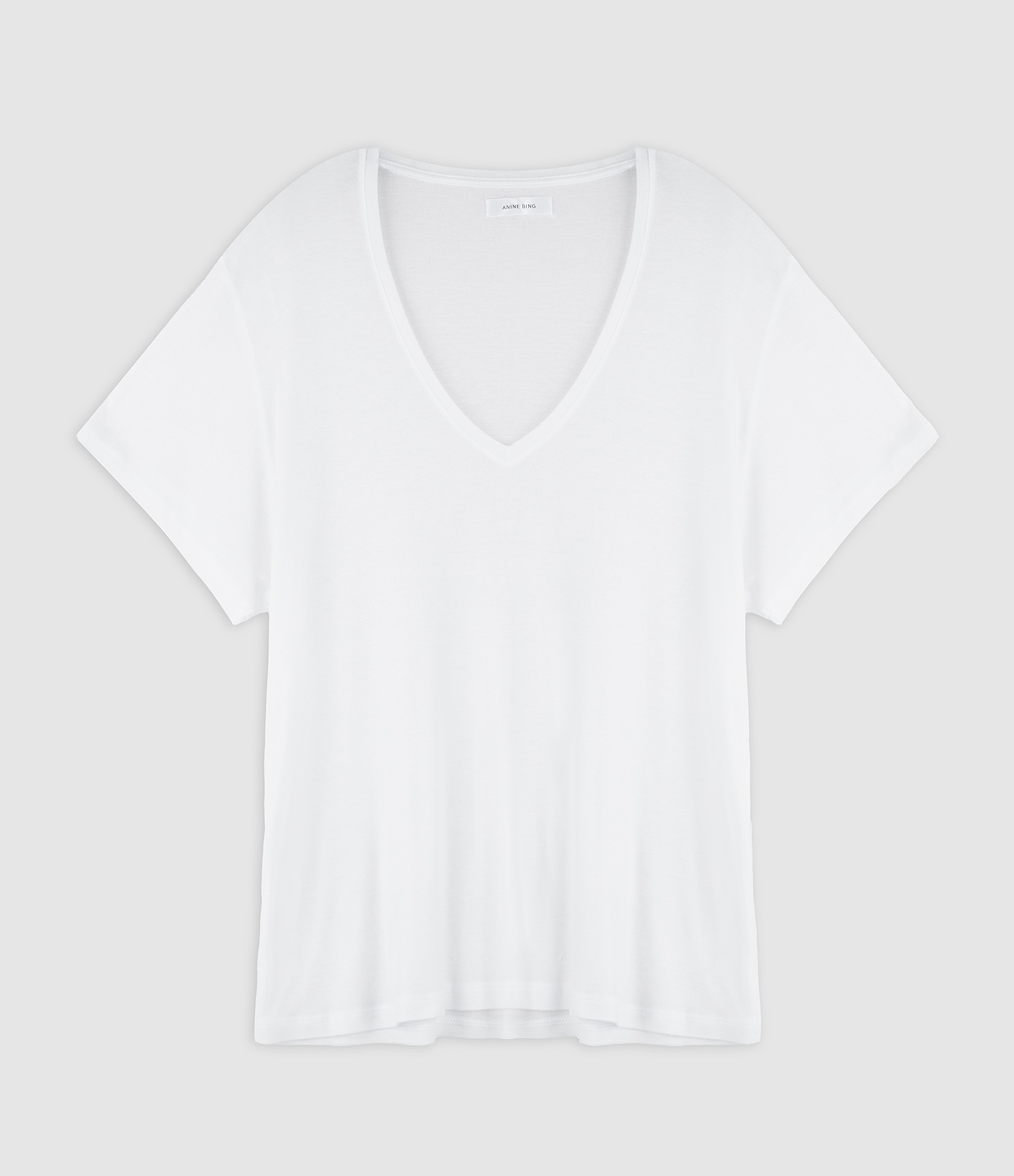 Tee-shirt V Blanc