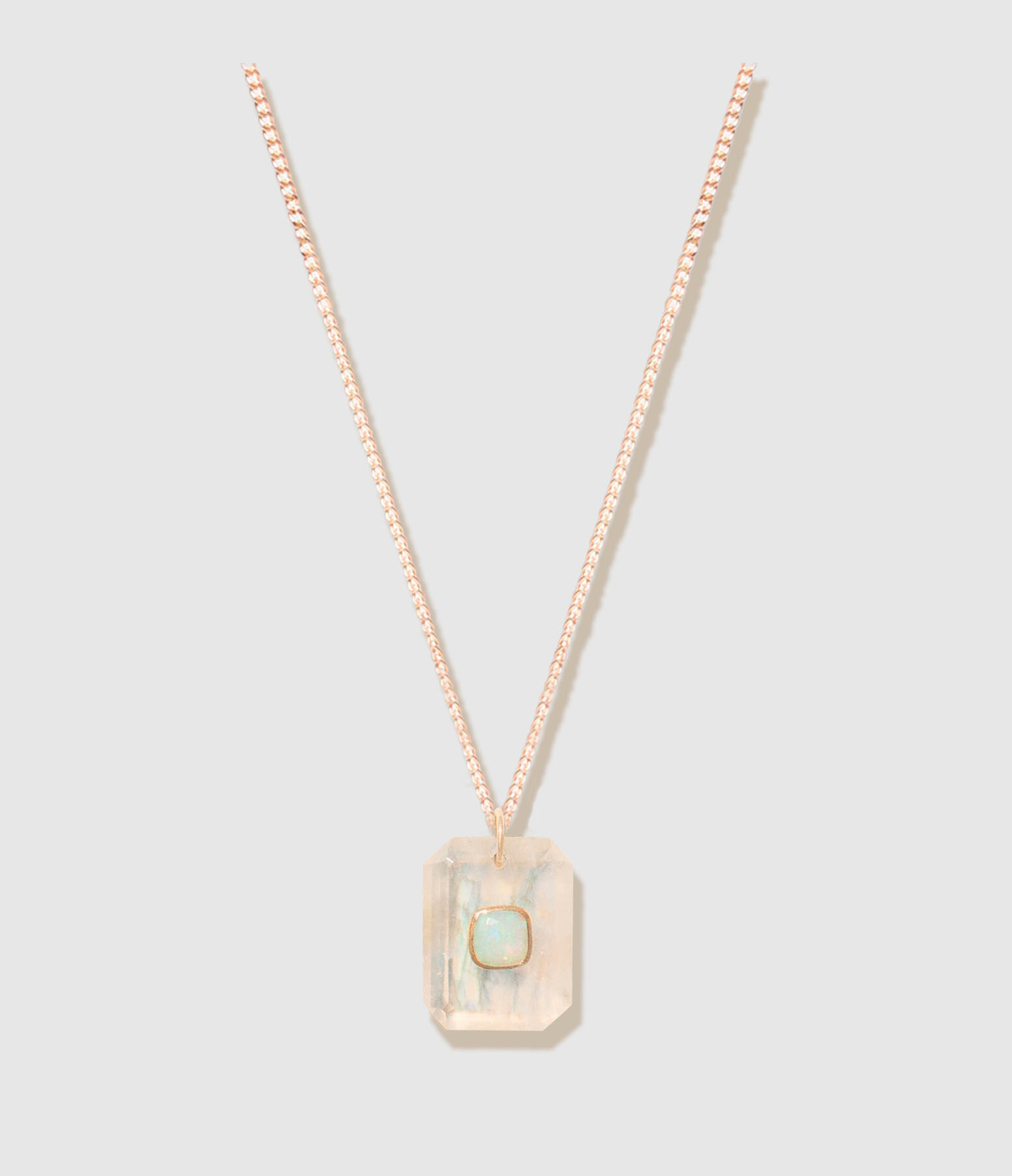 Collier Anton Moonstone N°2 Blanc
