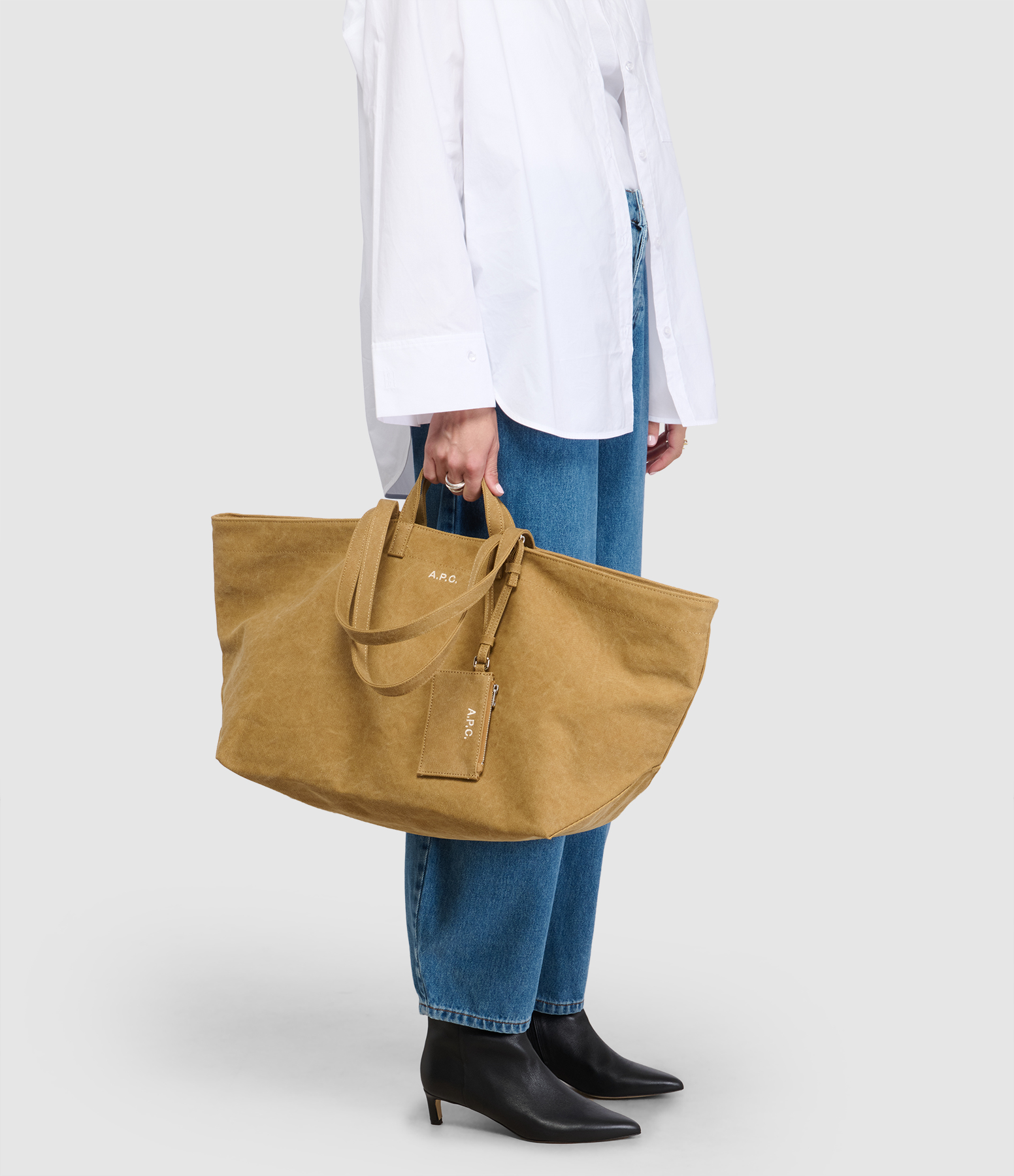 Sac Le Drummer Toile Dark Beige