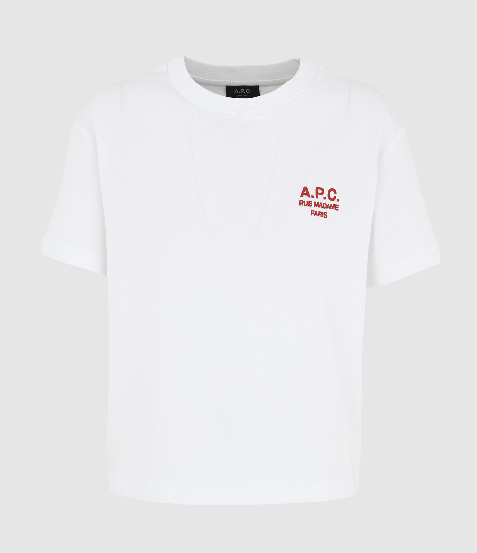 T-Shirt Boxy Rue Madame Blanc Rouge