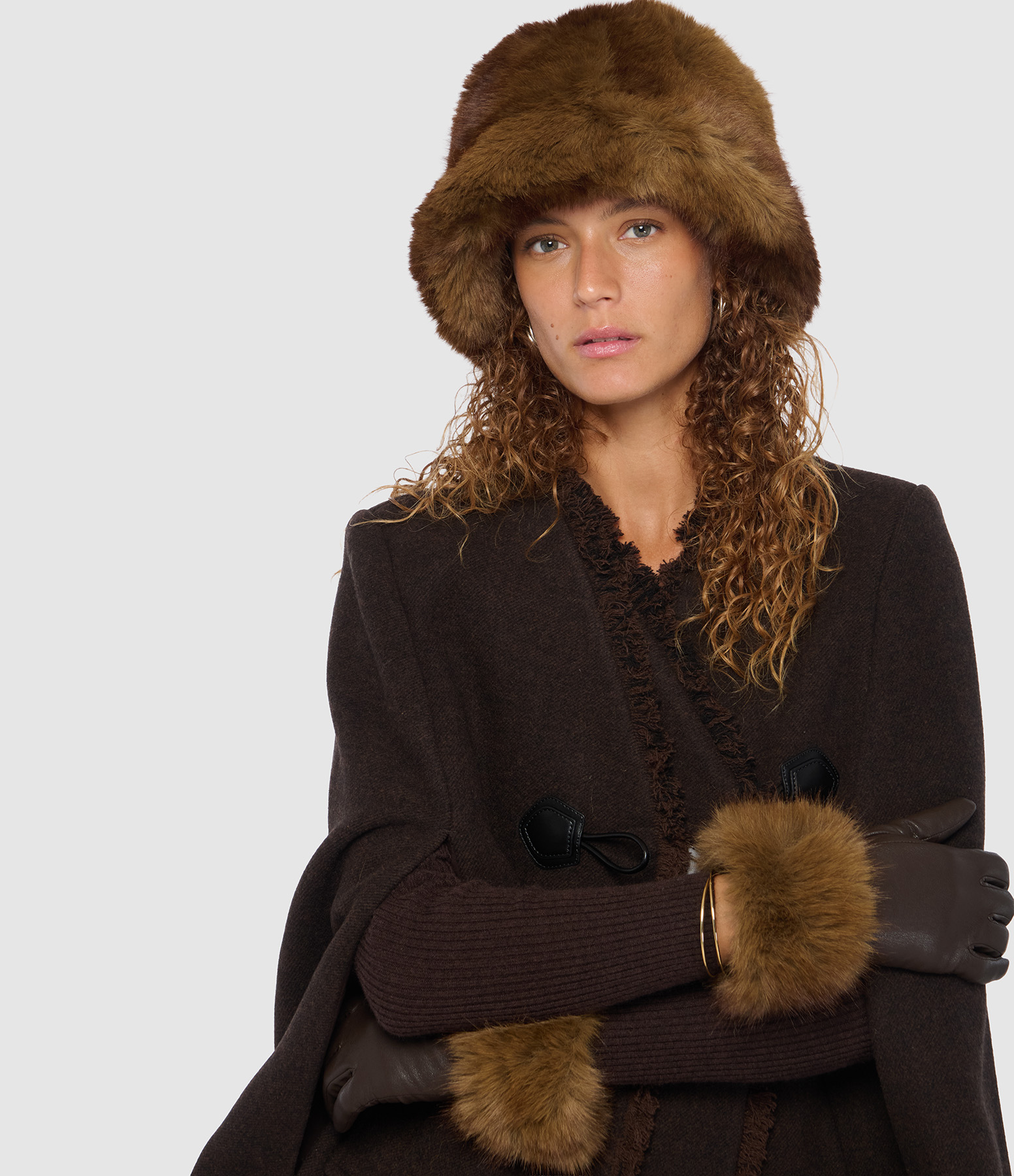 Gants Betty Brown Mink