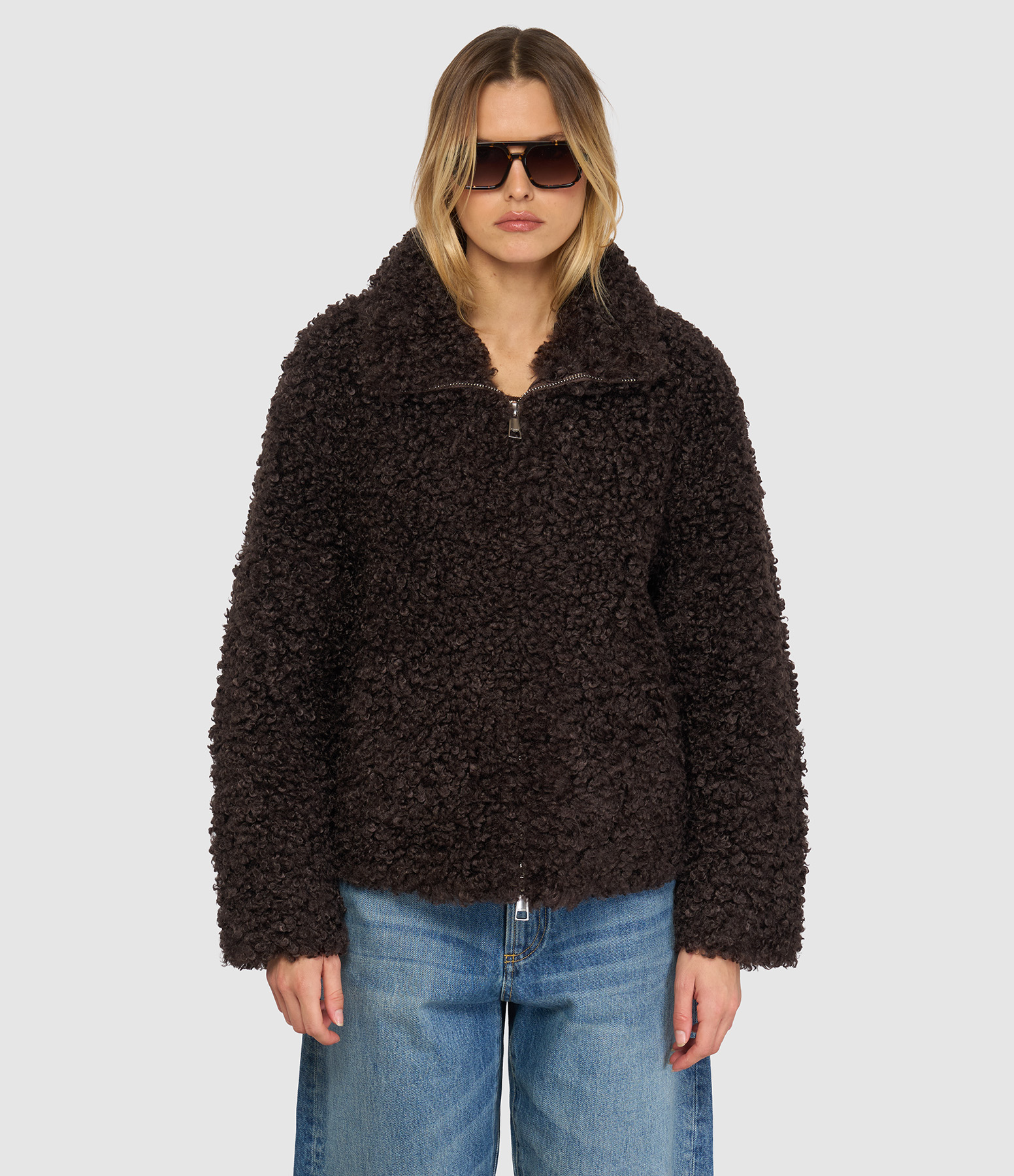 Veste Brooks Bouclette Brown