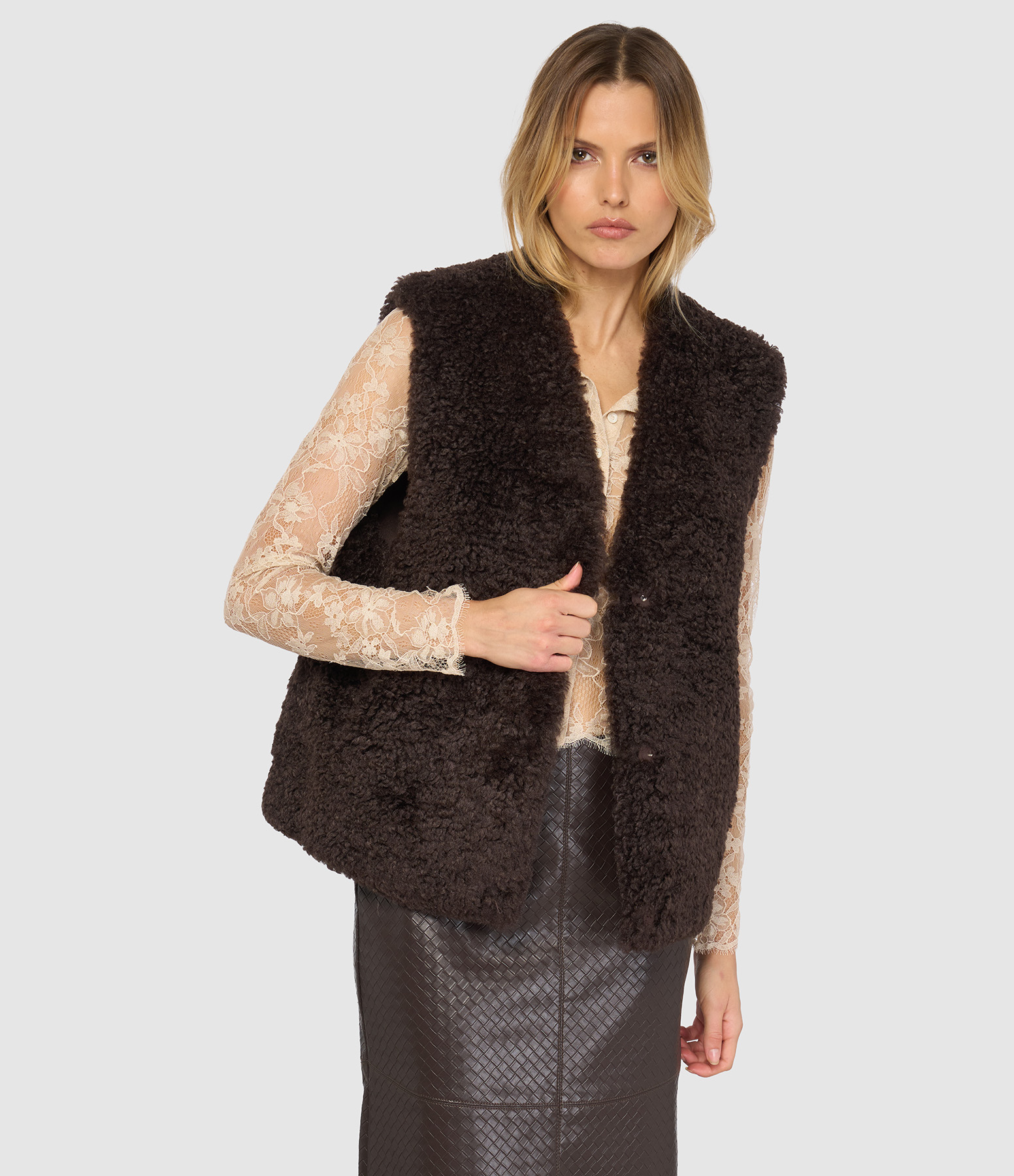 Veste Lyle Bouclette Brown