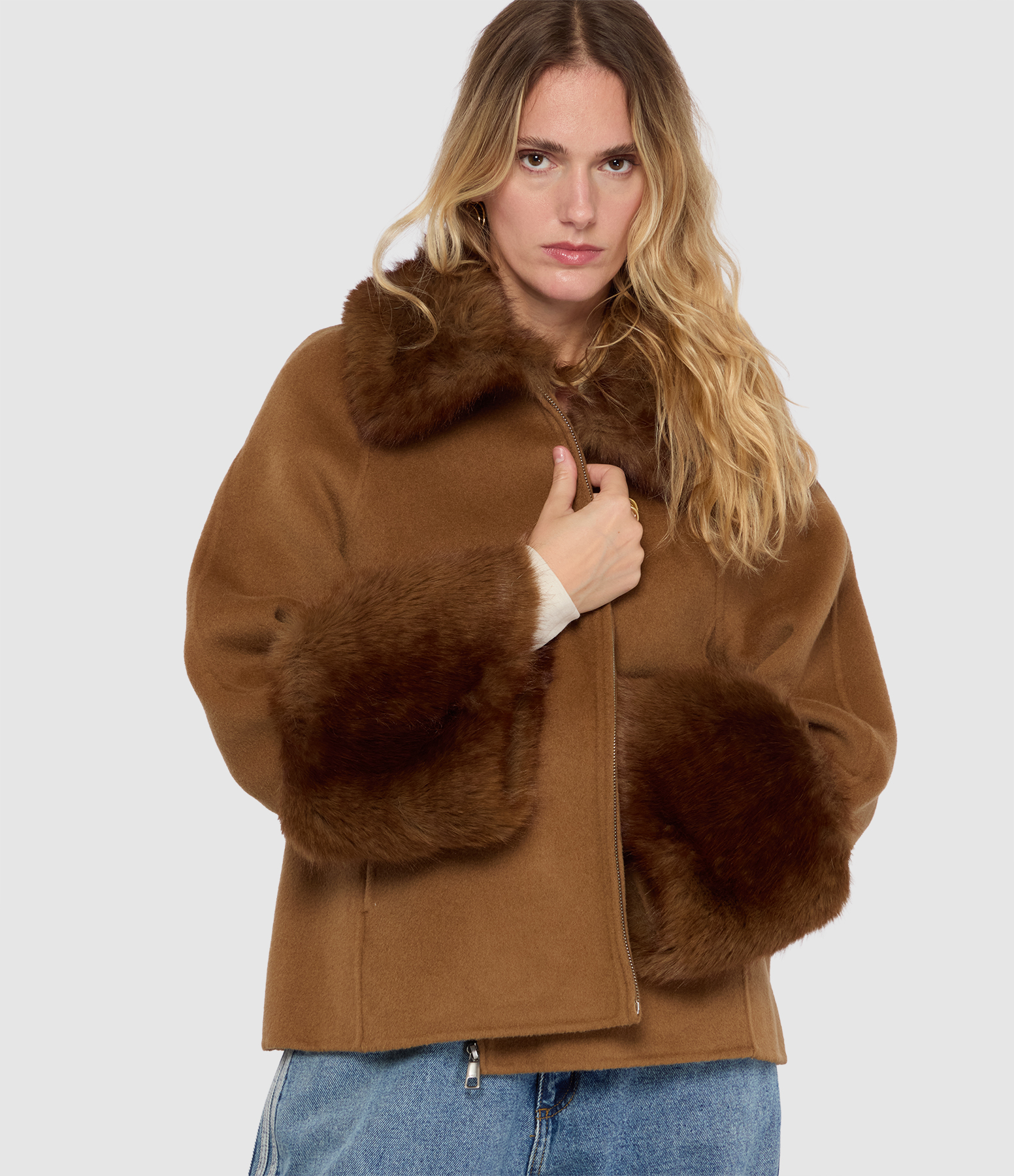 Veste Judie Wool Camel Mink
