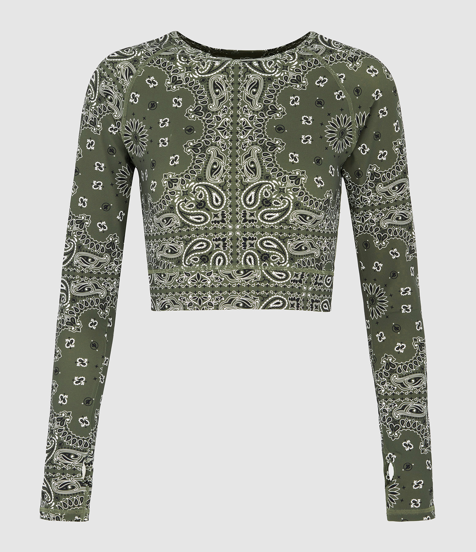 Tee-Shirt Yoga Long Sleeve Kaki