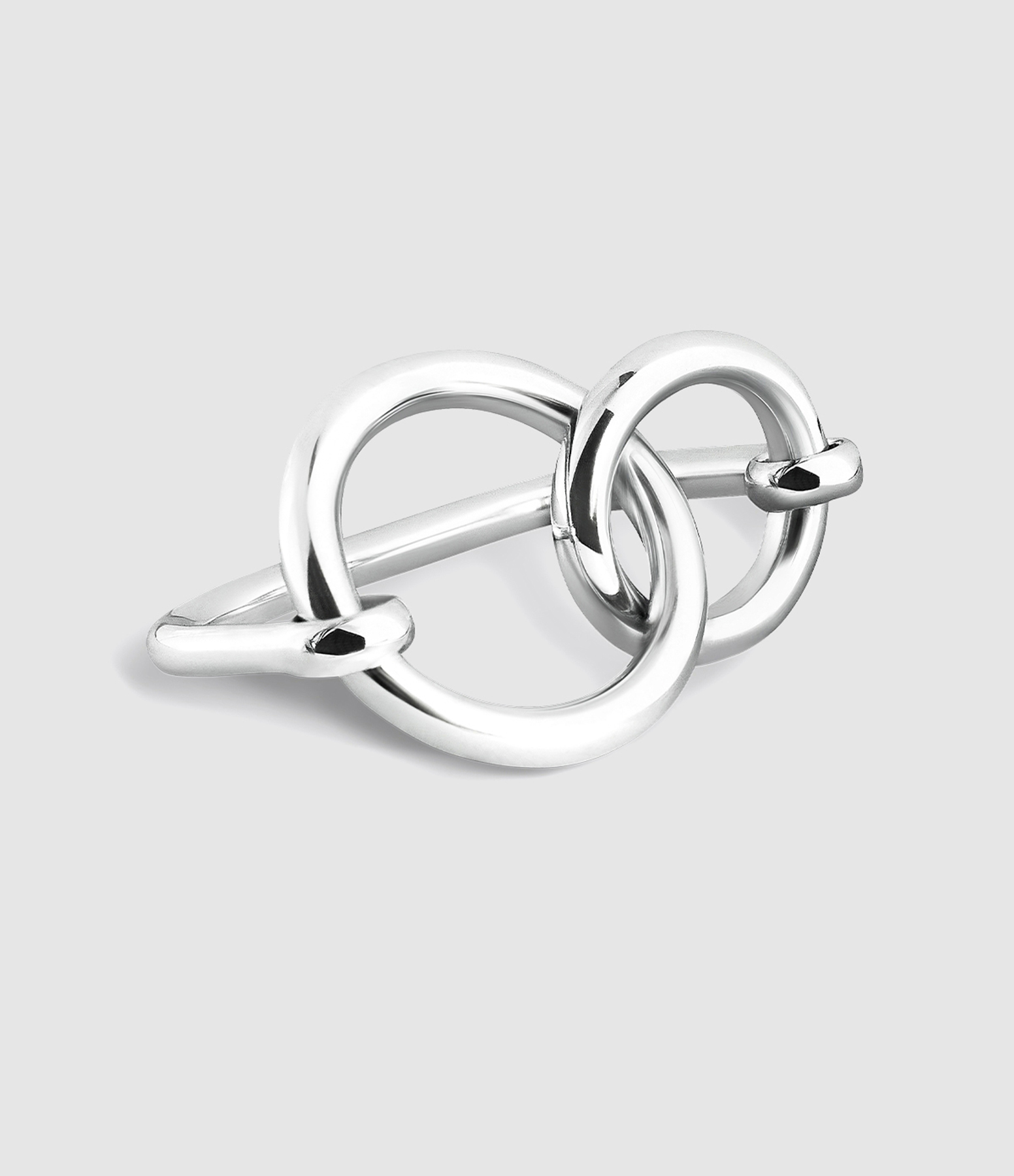 Bague Double Fusion Argent