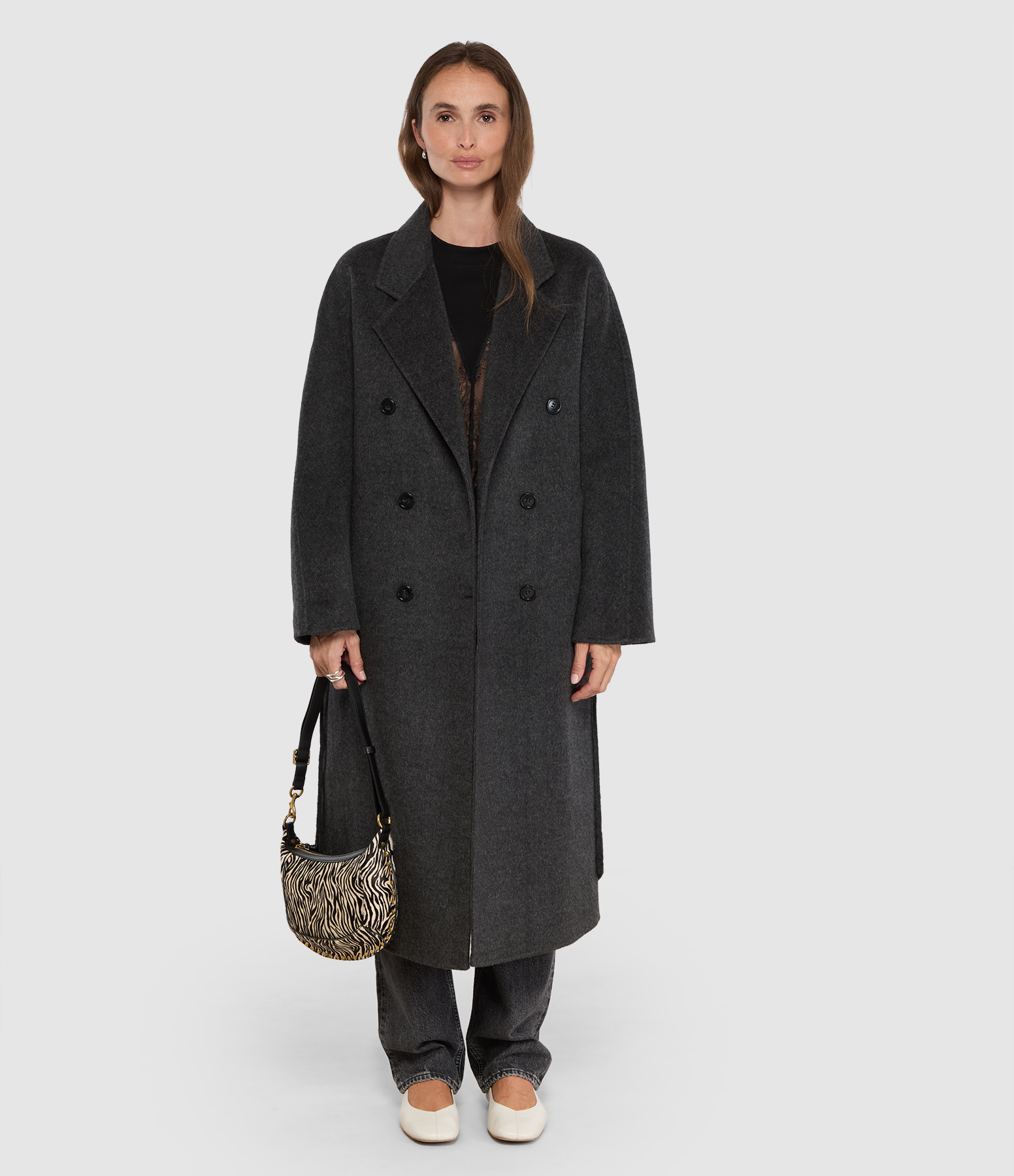 Manteau Olive Gris Anthracite