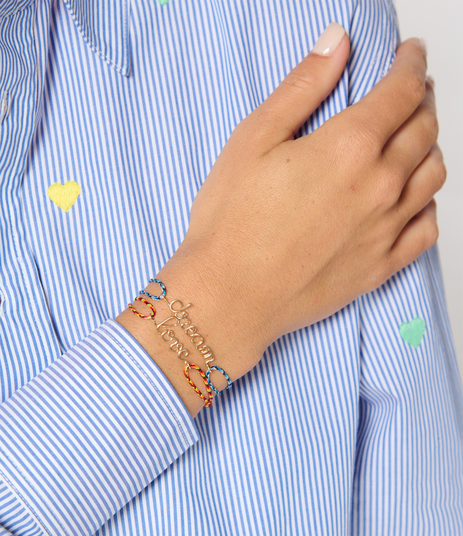 Bracelet Cordon Slim Knot Dream Gold Filled Rouge