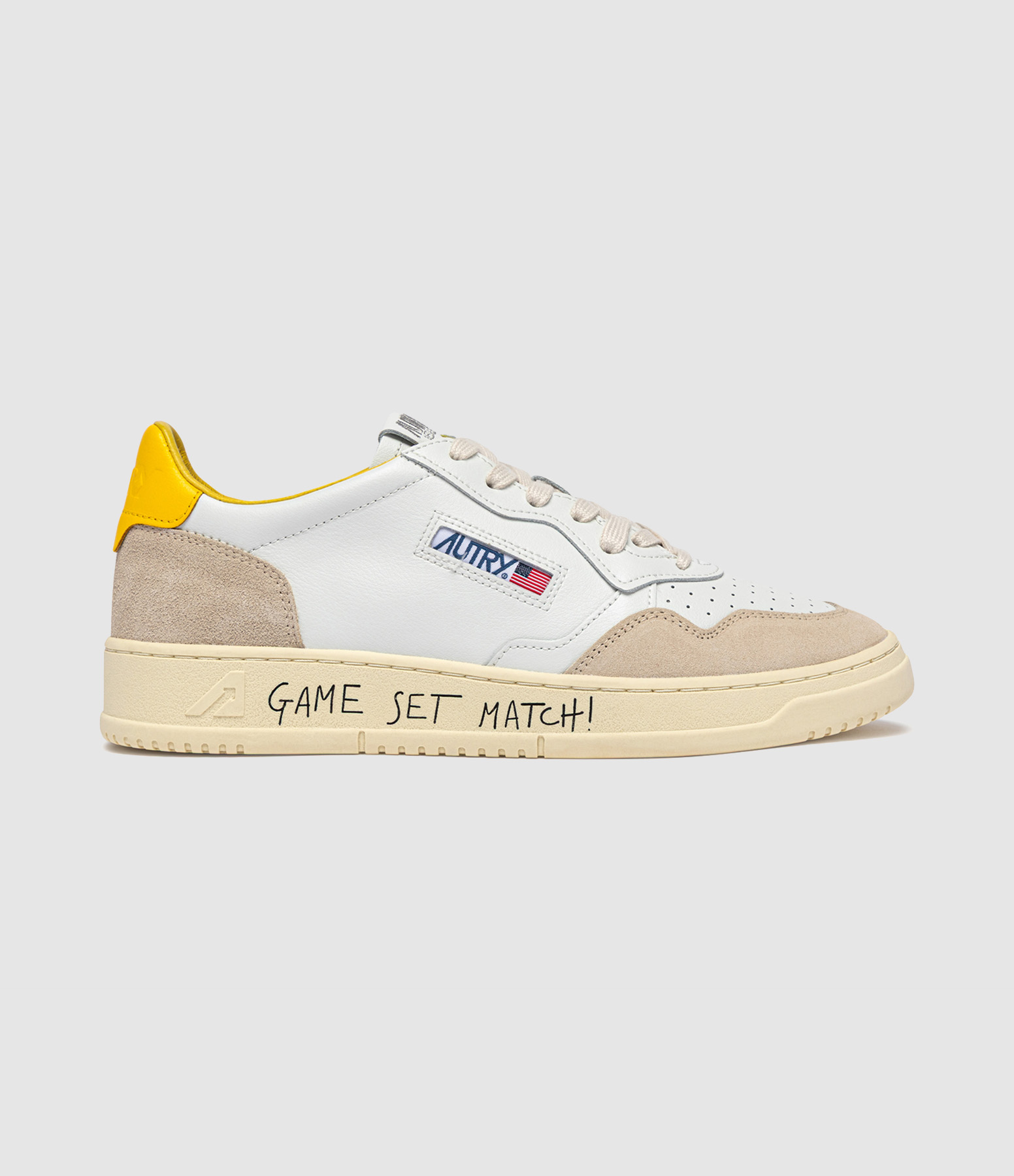Baskets Homme Medalist Low Match Suede White Slicker