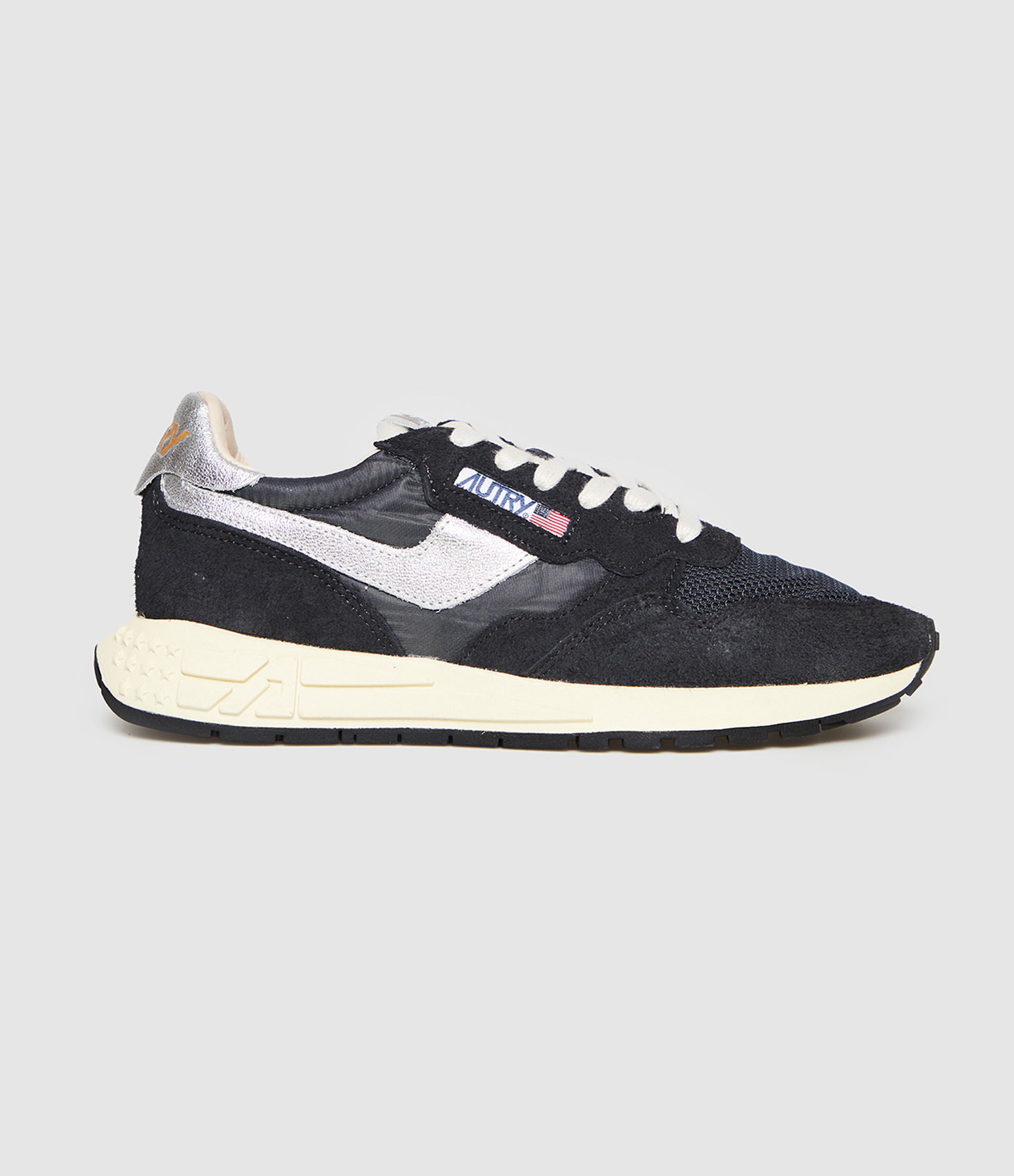 Baskets Reelwind Low Femme Suedenil Net Blk Silv