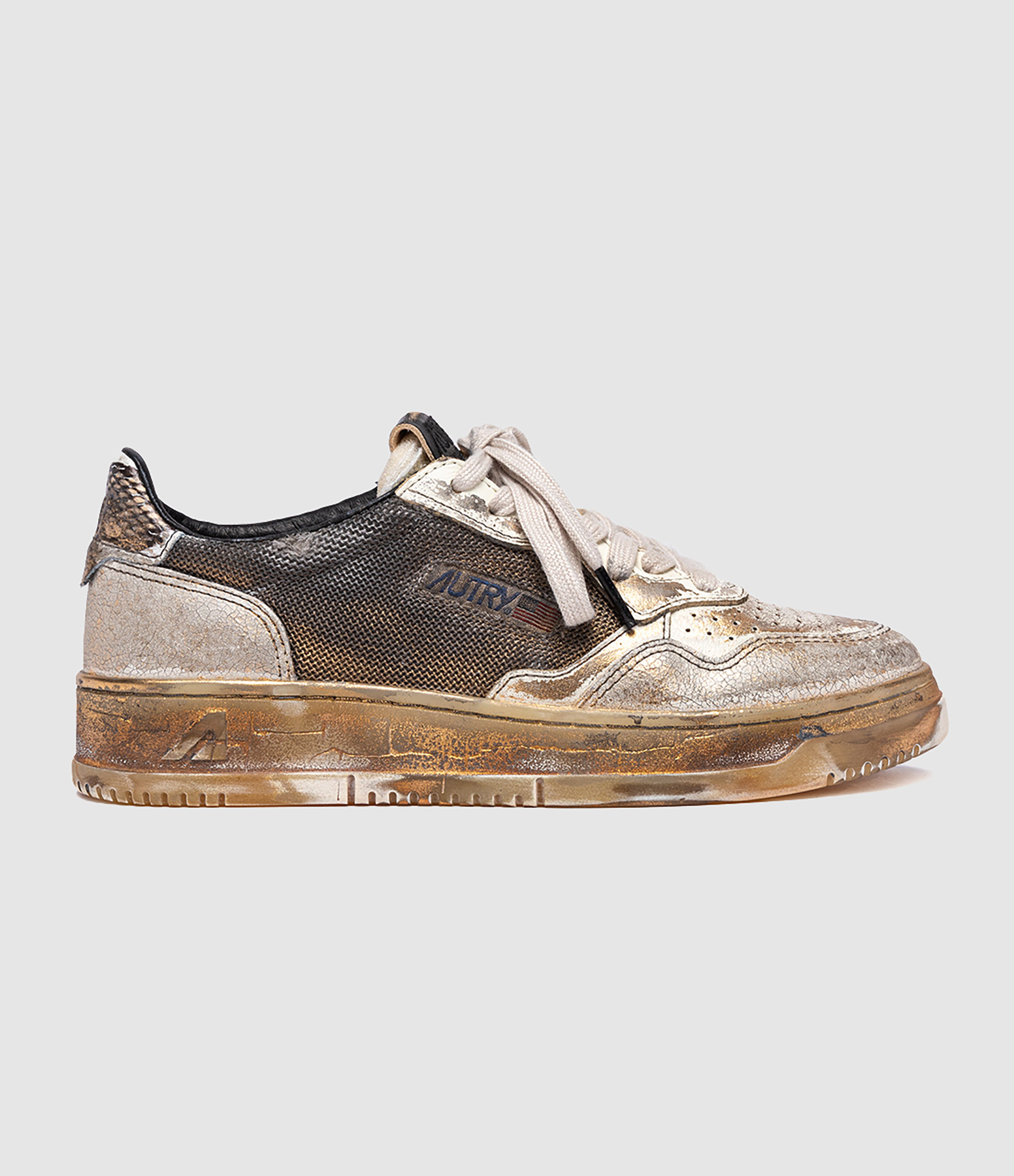 Baskets Super Vintage Low Femme Mesh Leat