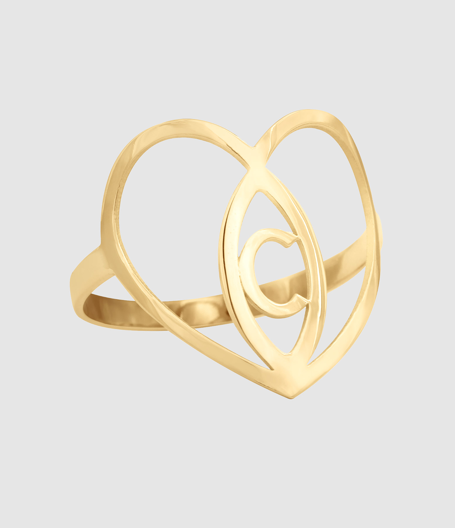 Bague Cœur à Cœur GM Or Jaune