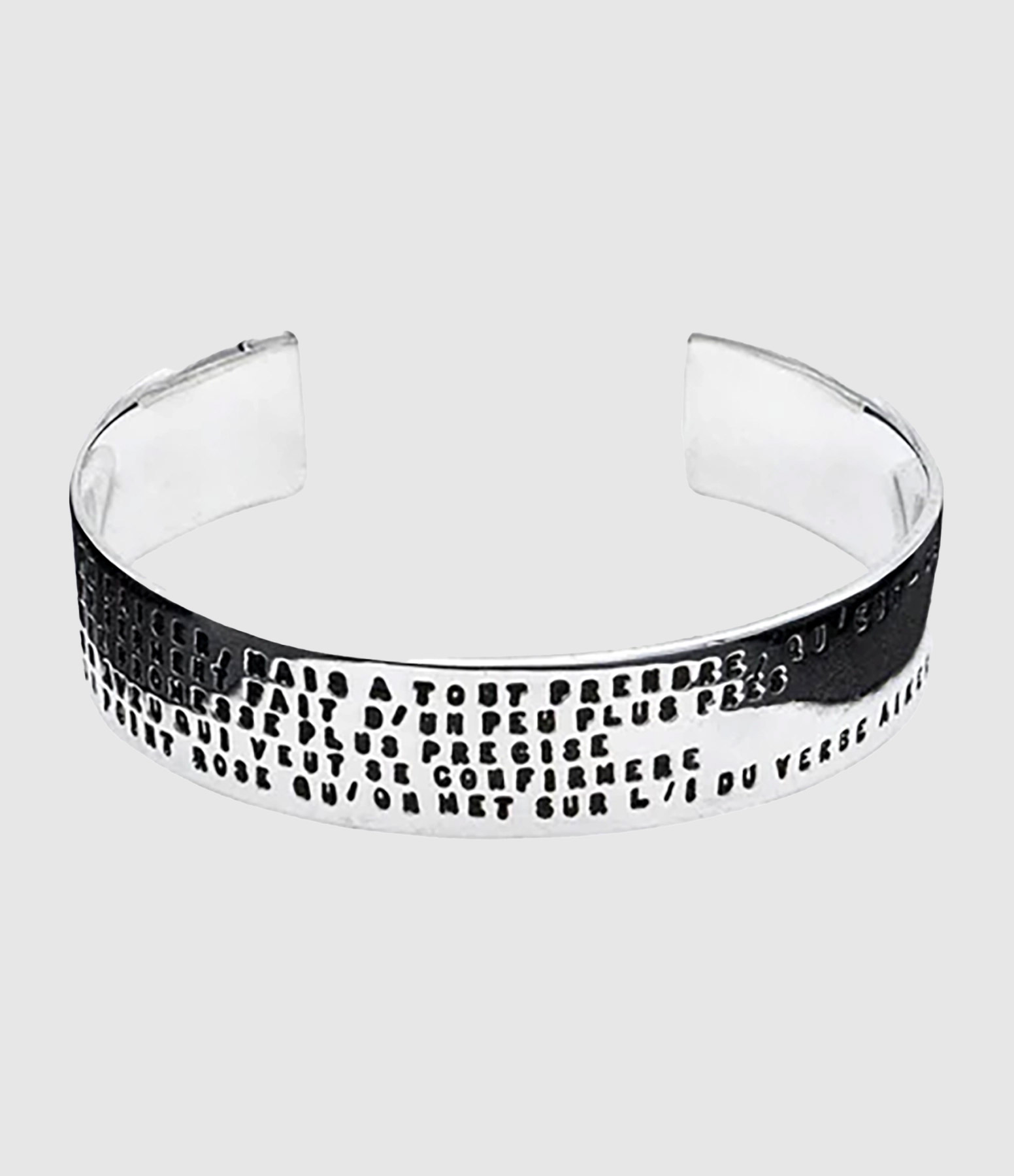 Bracelet Large Edmond Rostand Un Baiser Argent