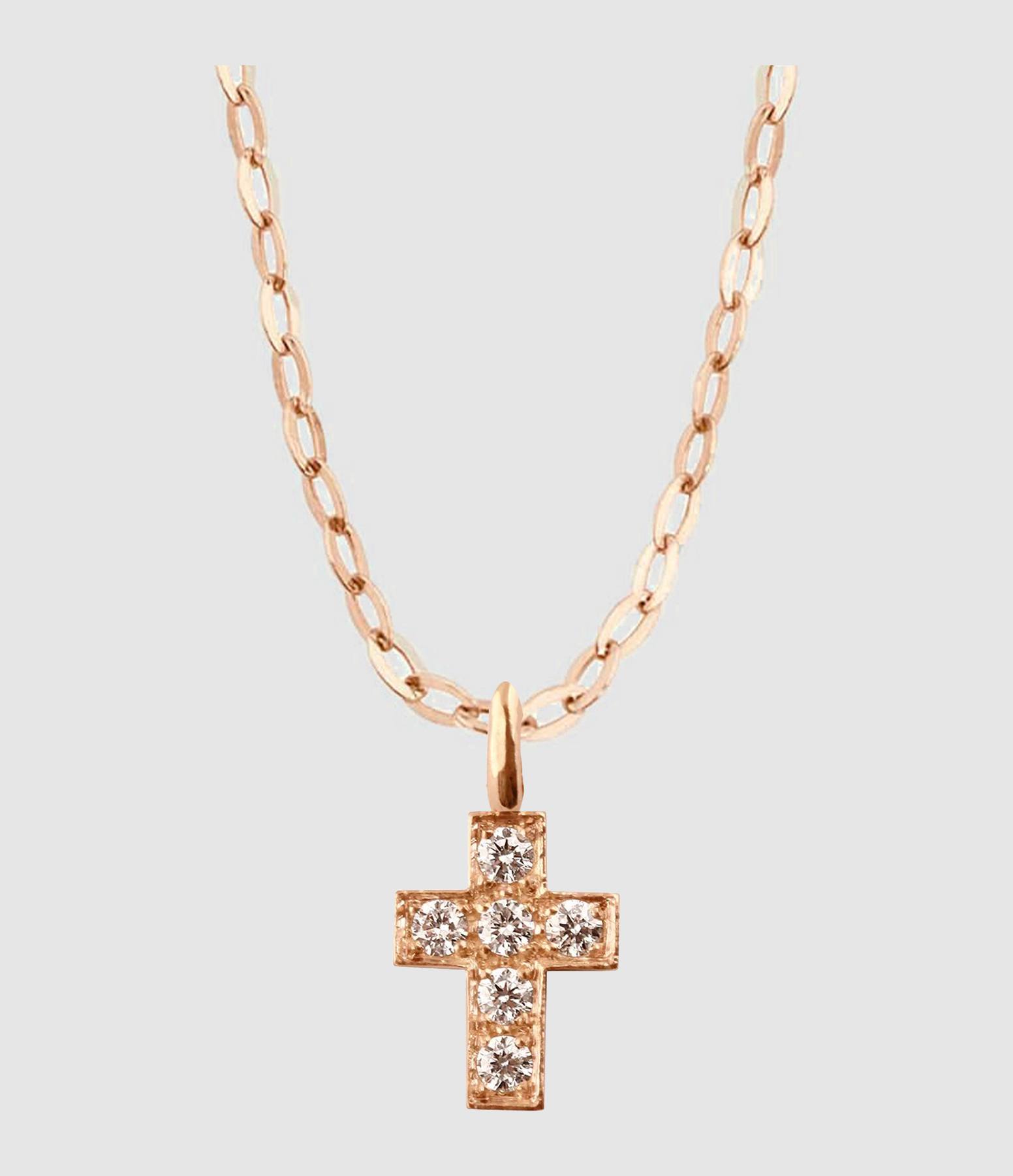 Collier Croix Diamants Chaîne Or