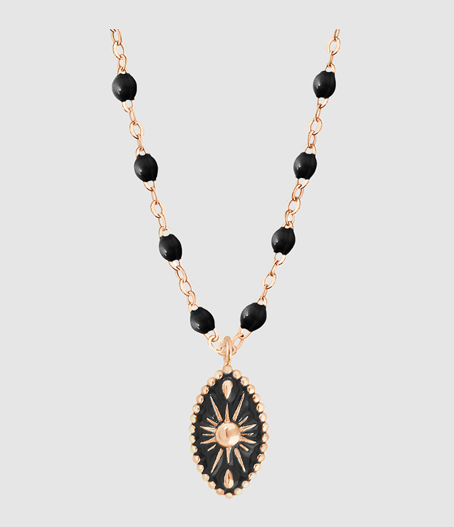 Collier Karma Résine Or Rose