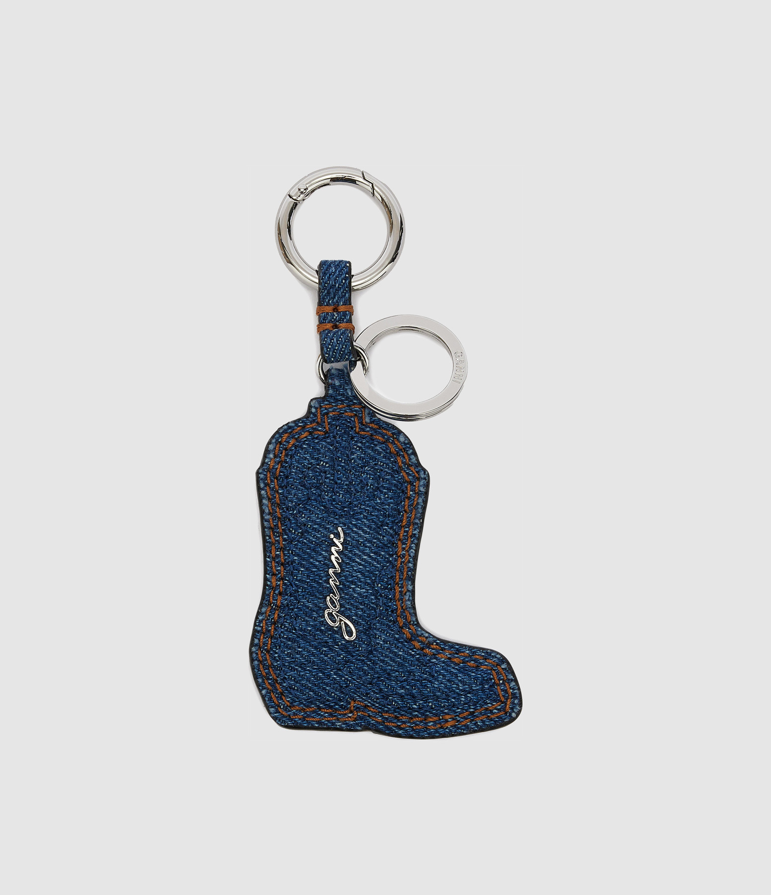 Porte clés Western Boot Keyring Denim Navy Peony