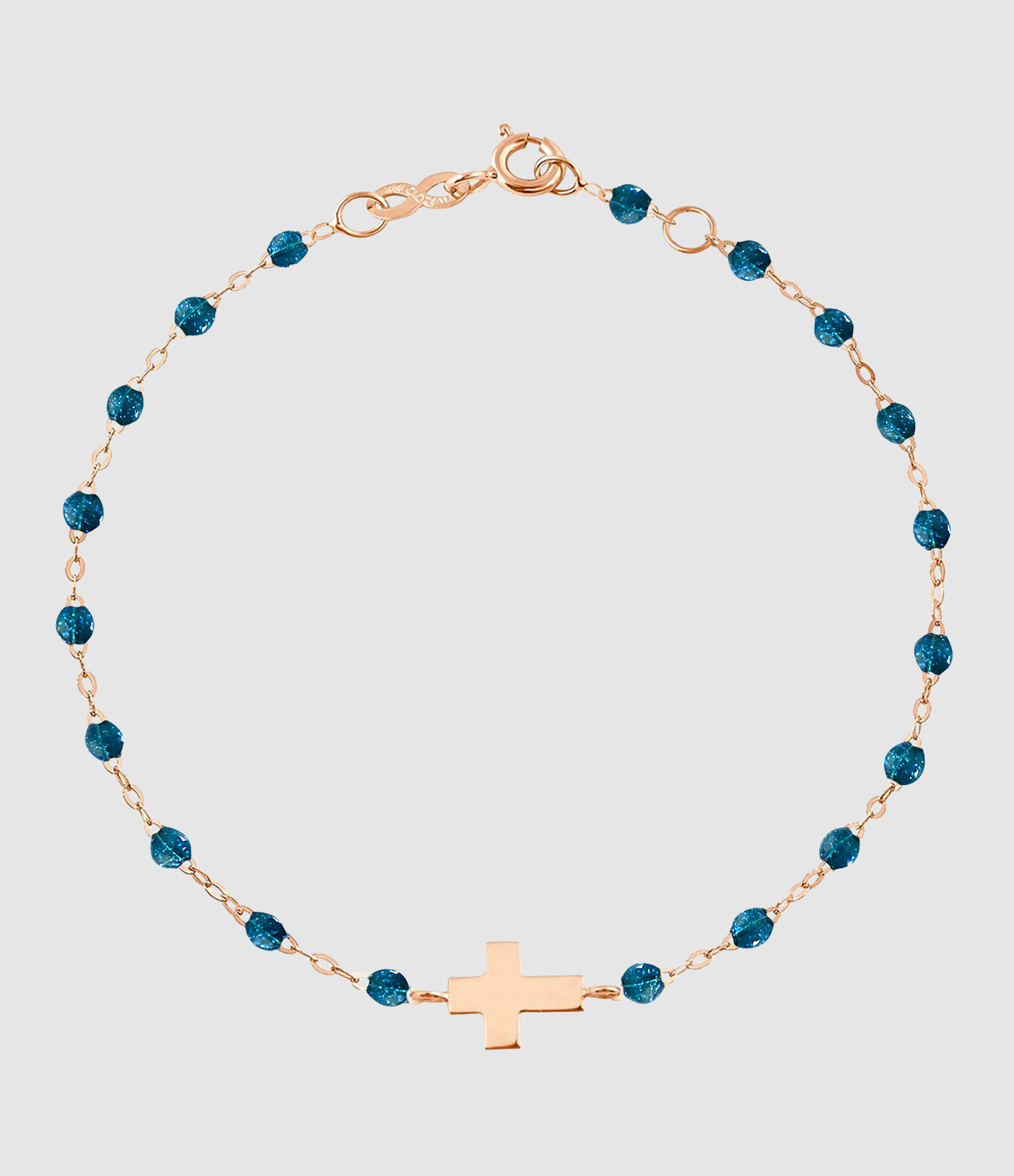 Bracelet Perles Resine Croix