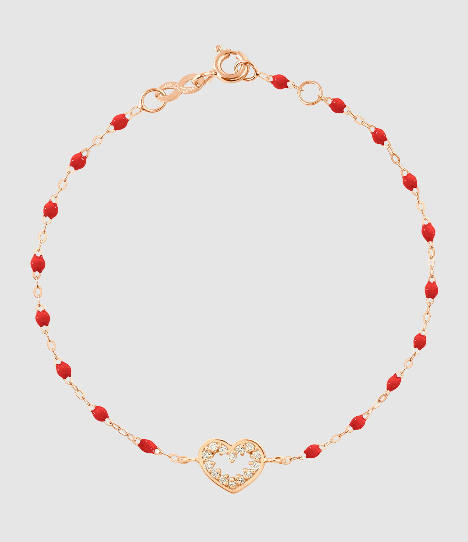 Bracelet Résine Coeur Suprême Diamants