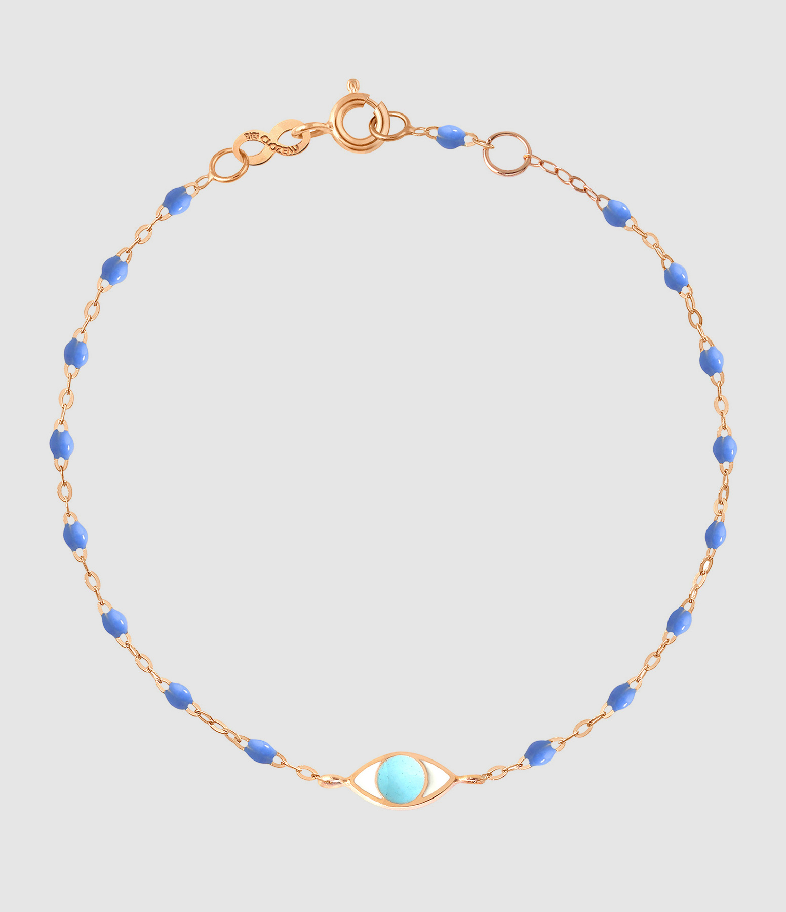 Bracelet Eye Turquoise Résine Or