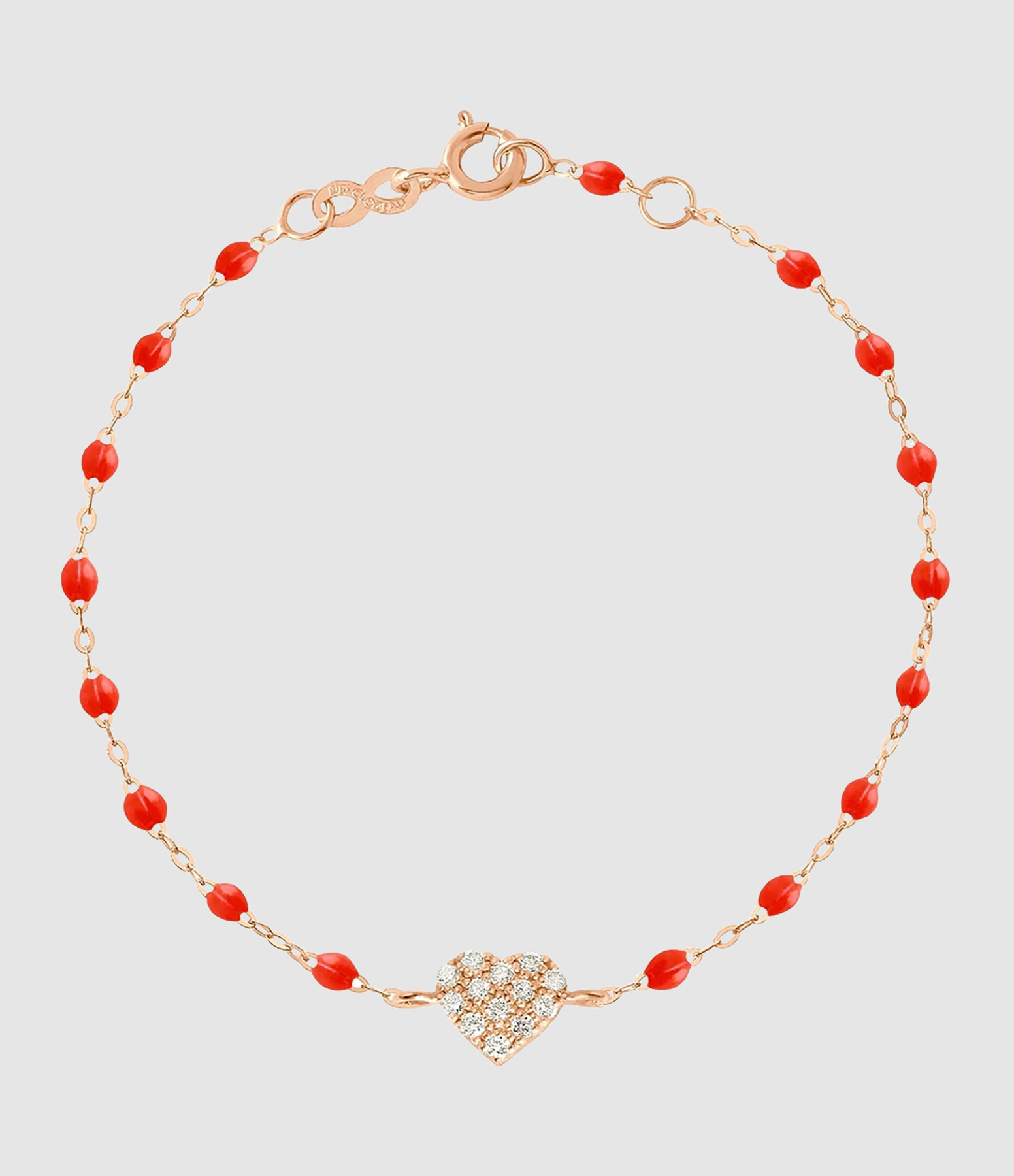 Bracelet Perles Resine In Love Diamants Or