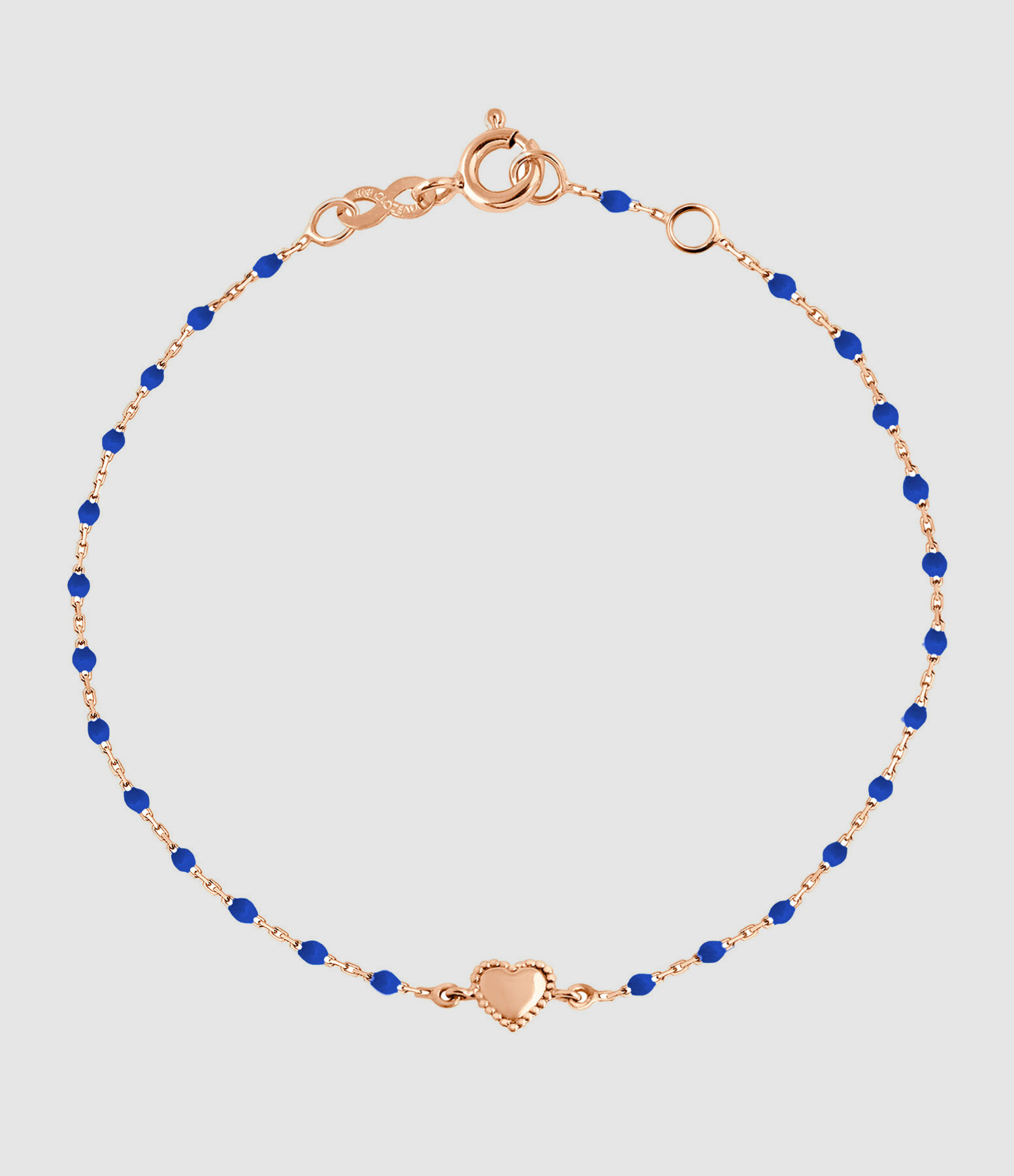 Bracelet Lucky Cœur Mini Résine Or Rose