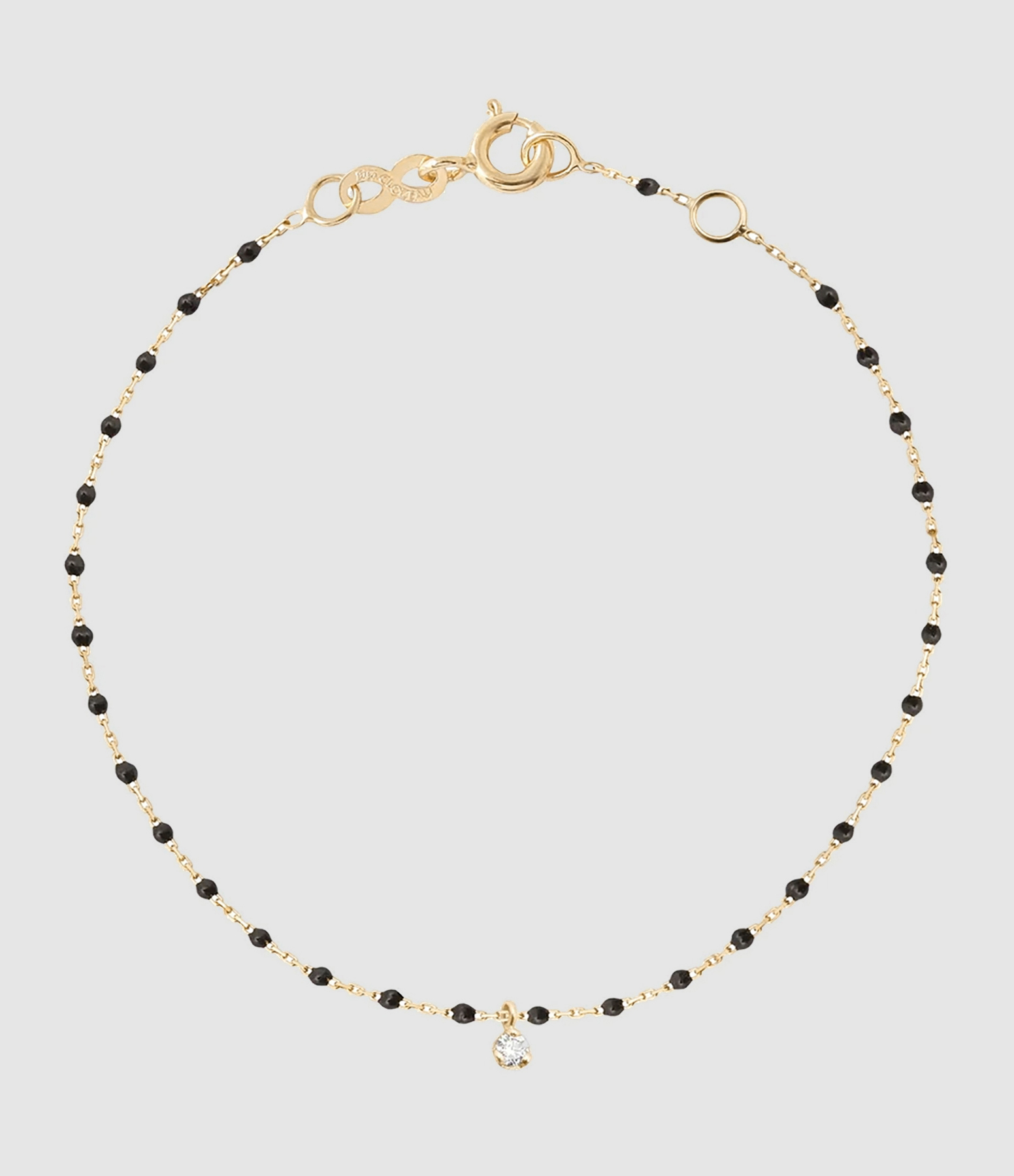 Bracelet 1 Diamant Mini Résine Or