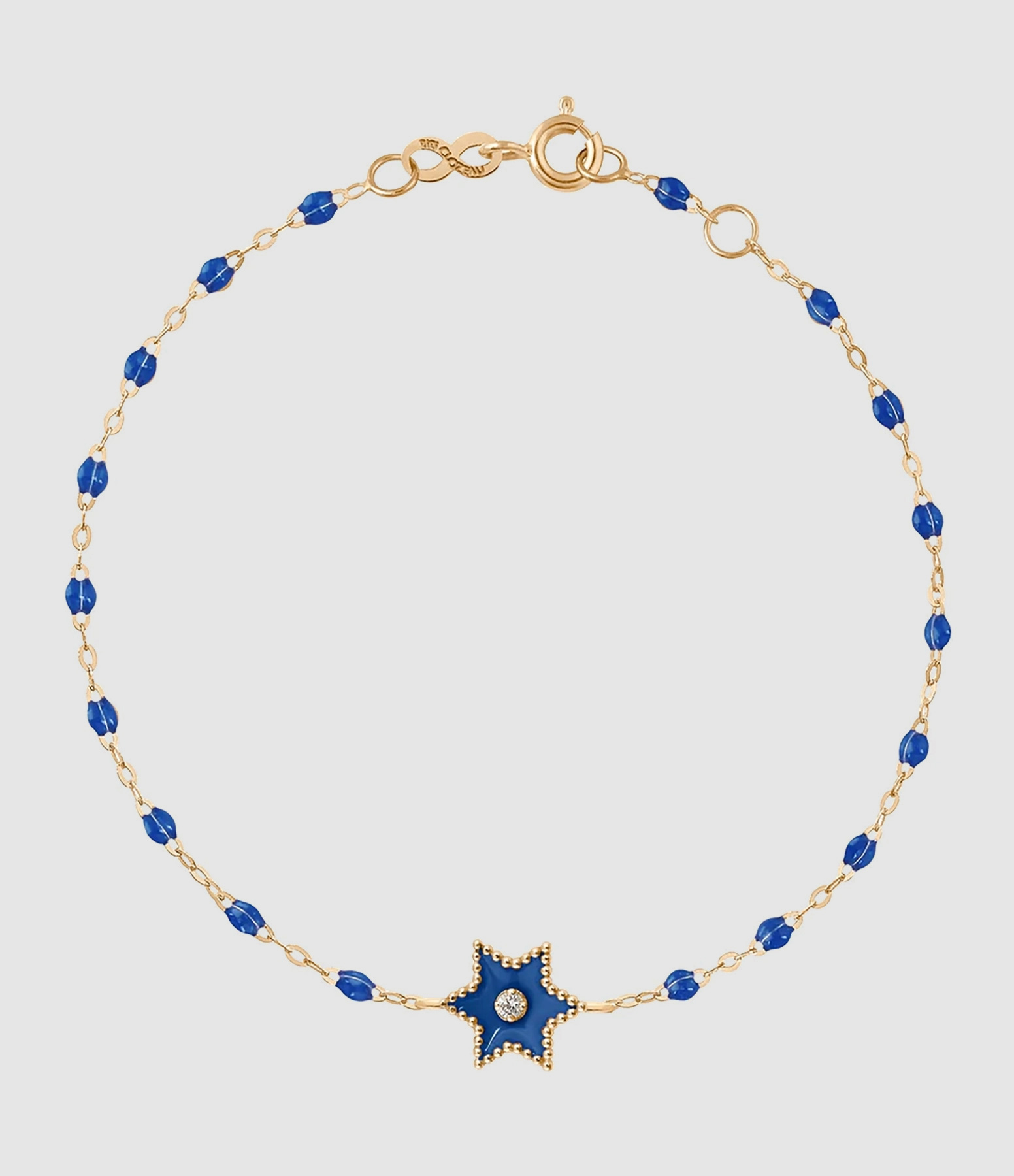 Bracelet Étoile Diamants Résine Or Jaune