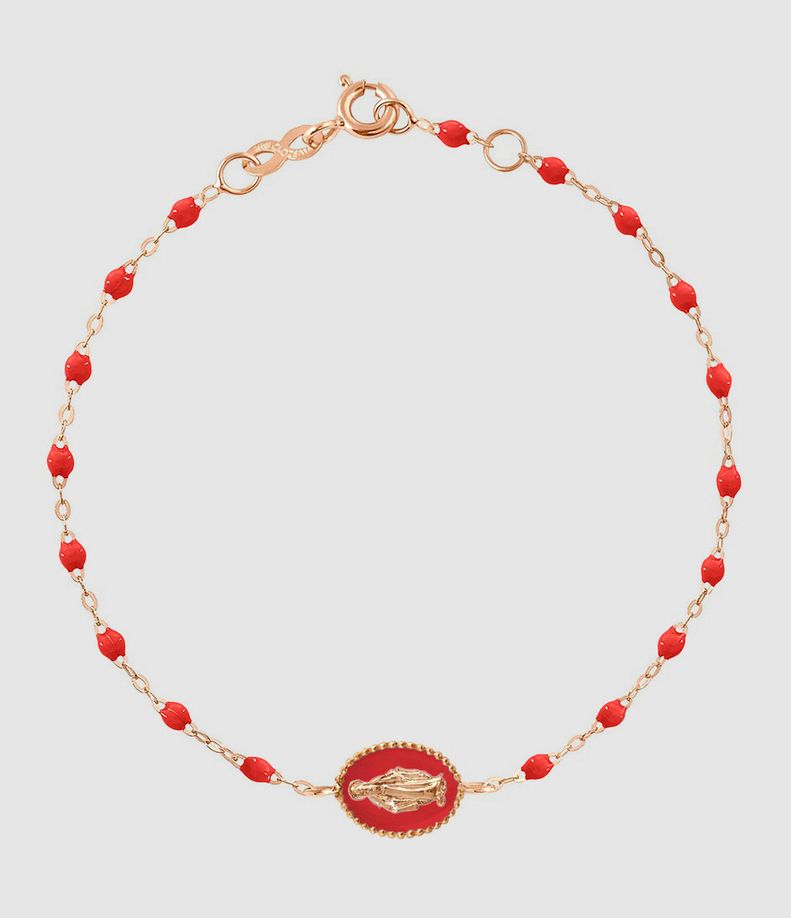 Bracelet Medaille Madone Resine