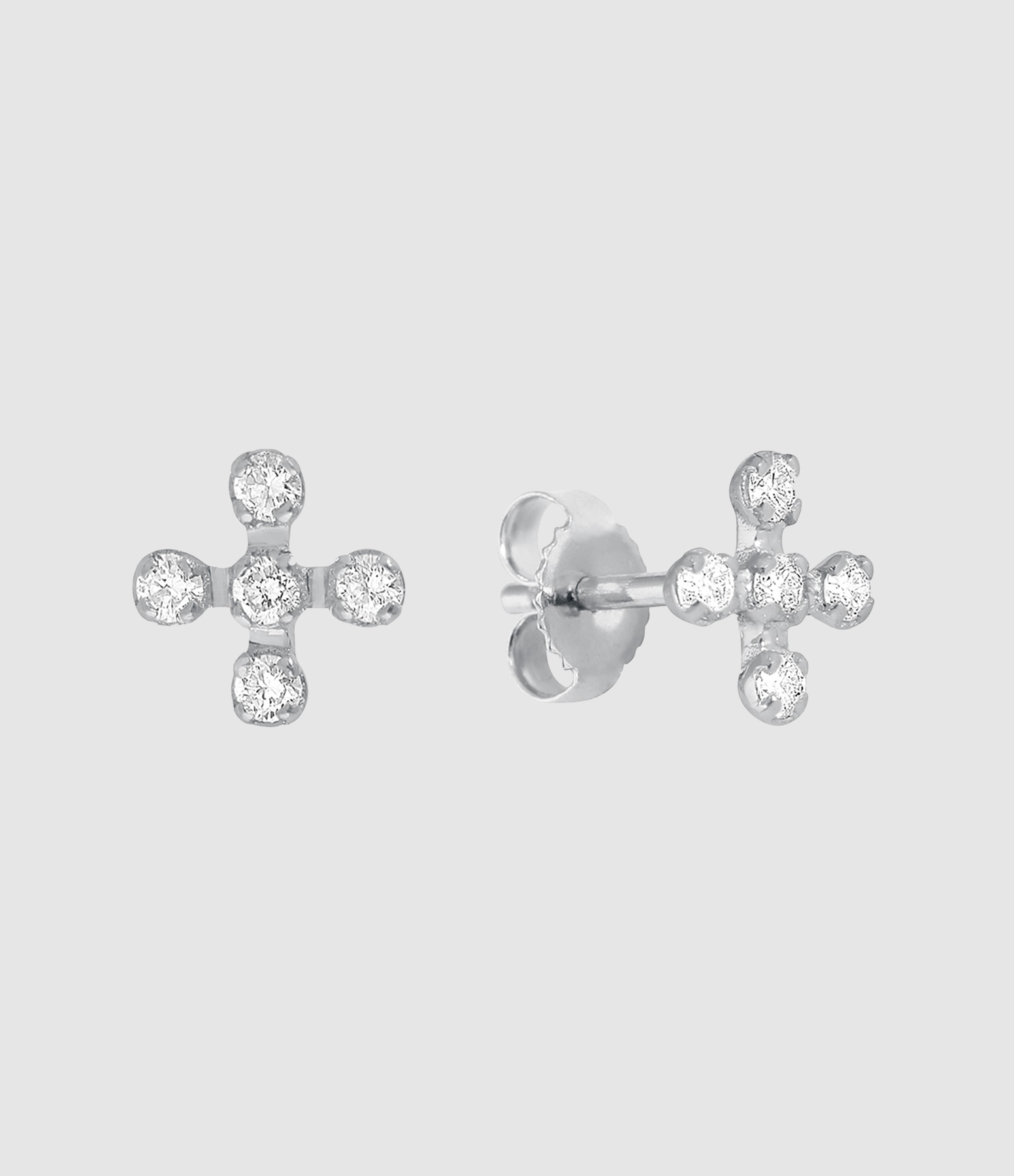Boucles d'oreilles Spark Or Blanc Diamants