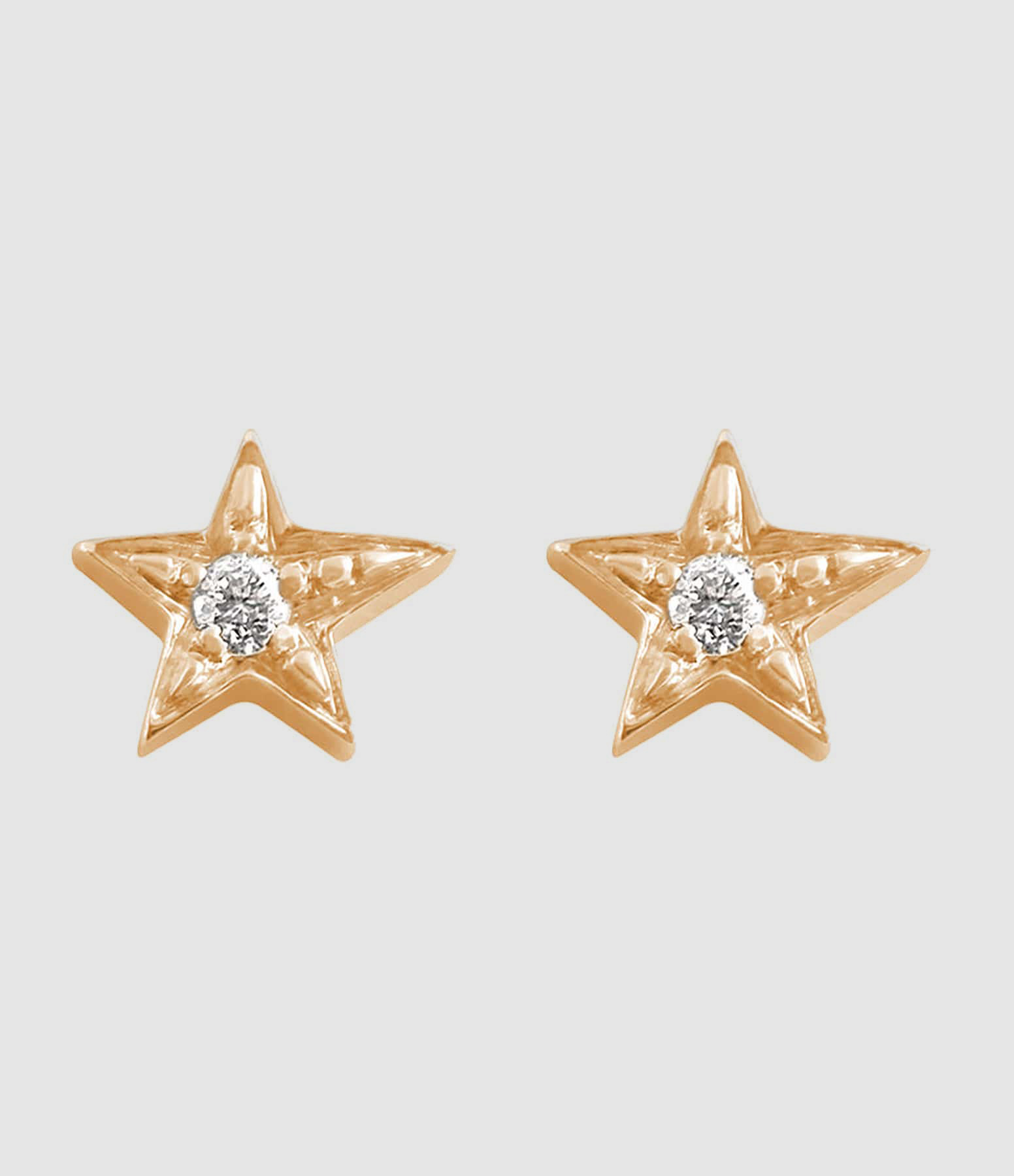 Boucles d'oreilles Étoile Diamant Or
