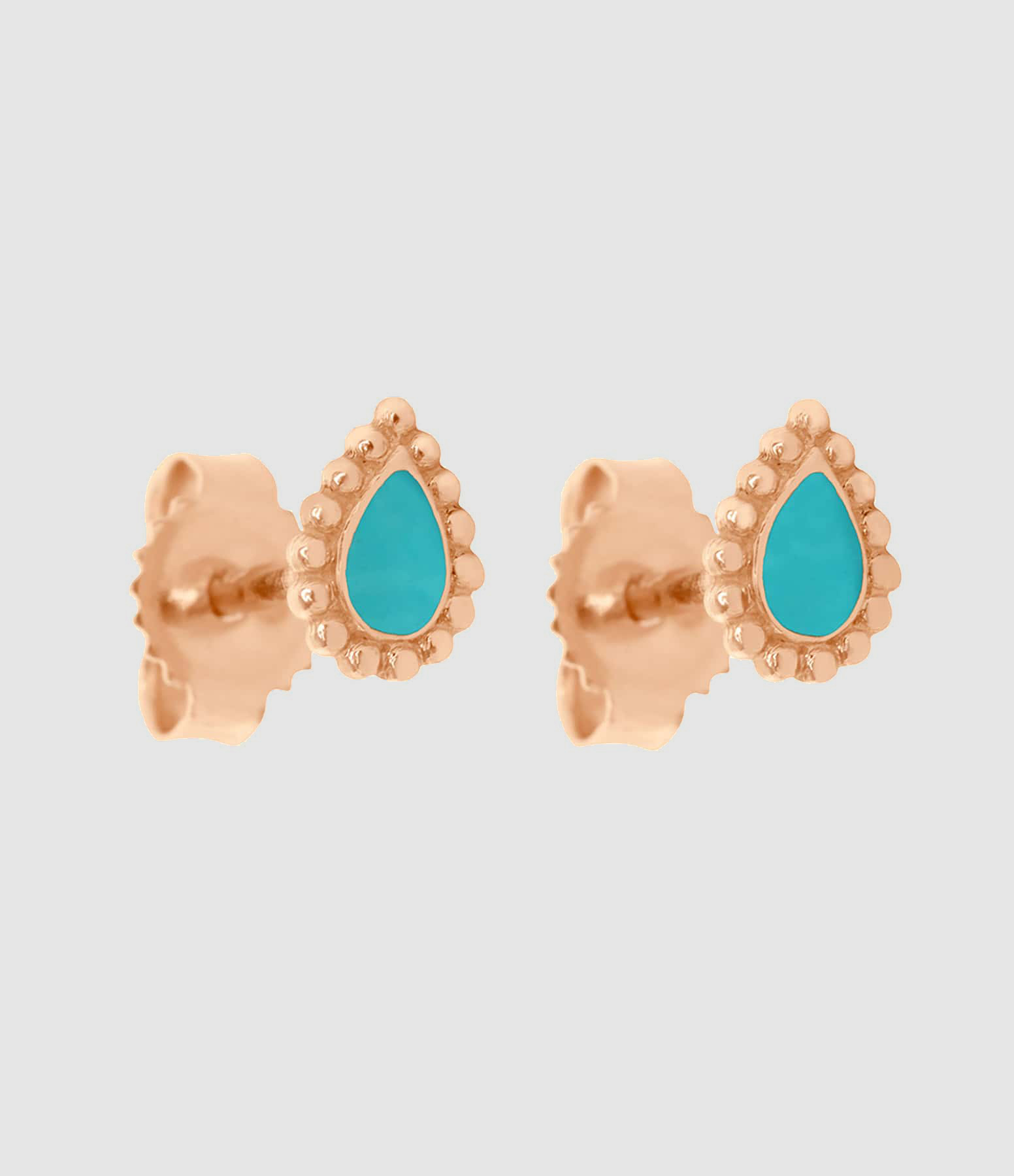 Boucles d'oreilles Lucky Cashmere Résine Or Rose