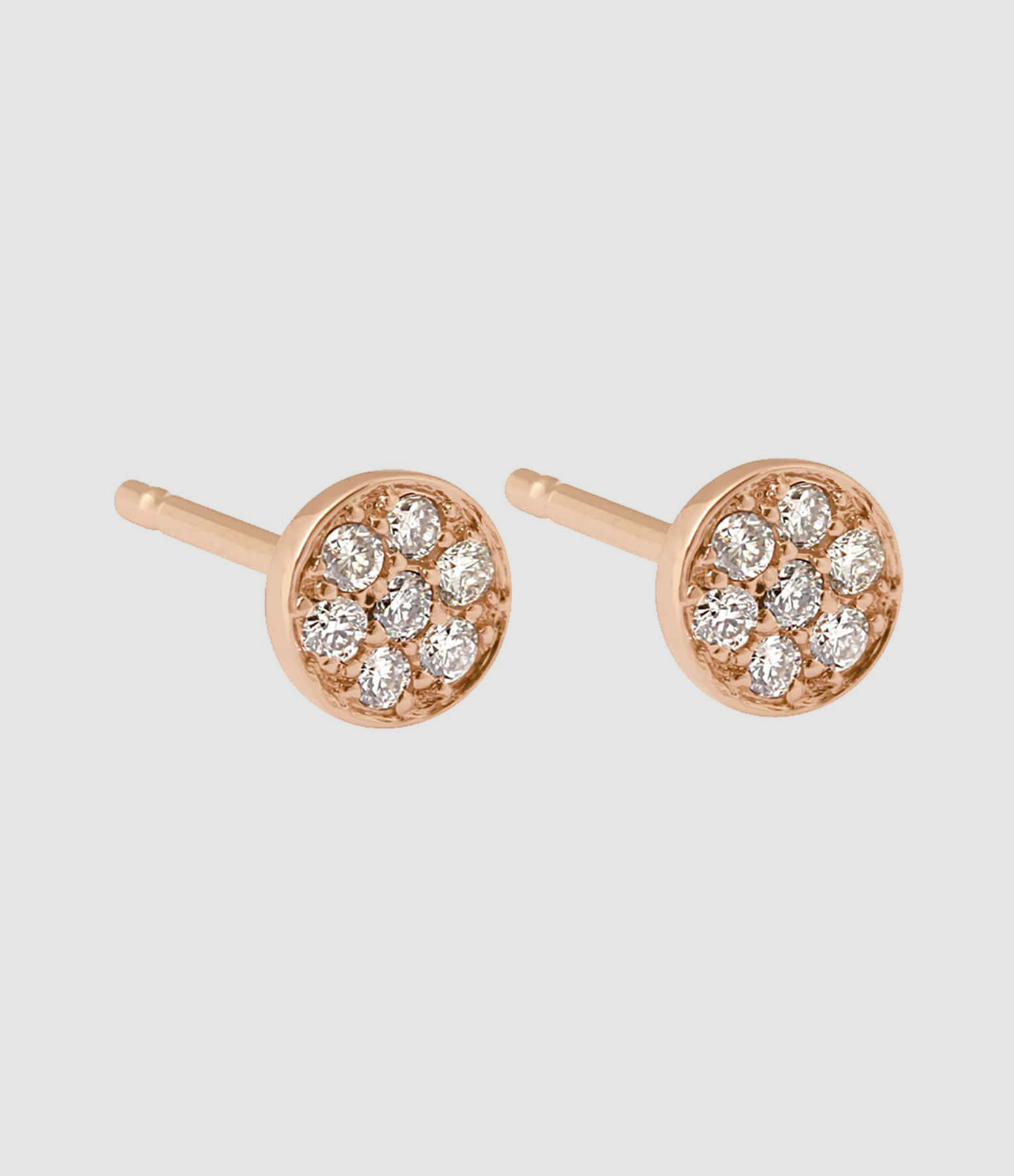 Boucles d'oreilles Puce Diamants Or