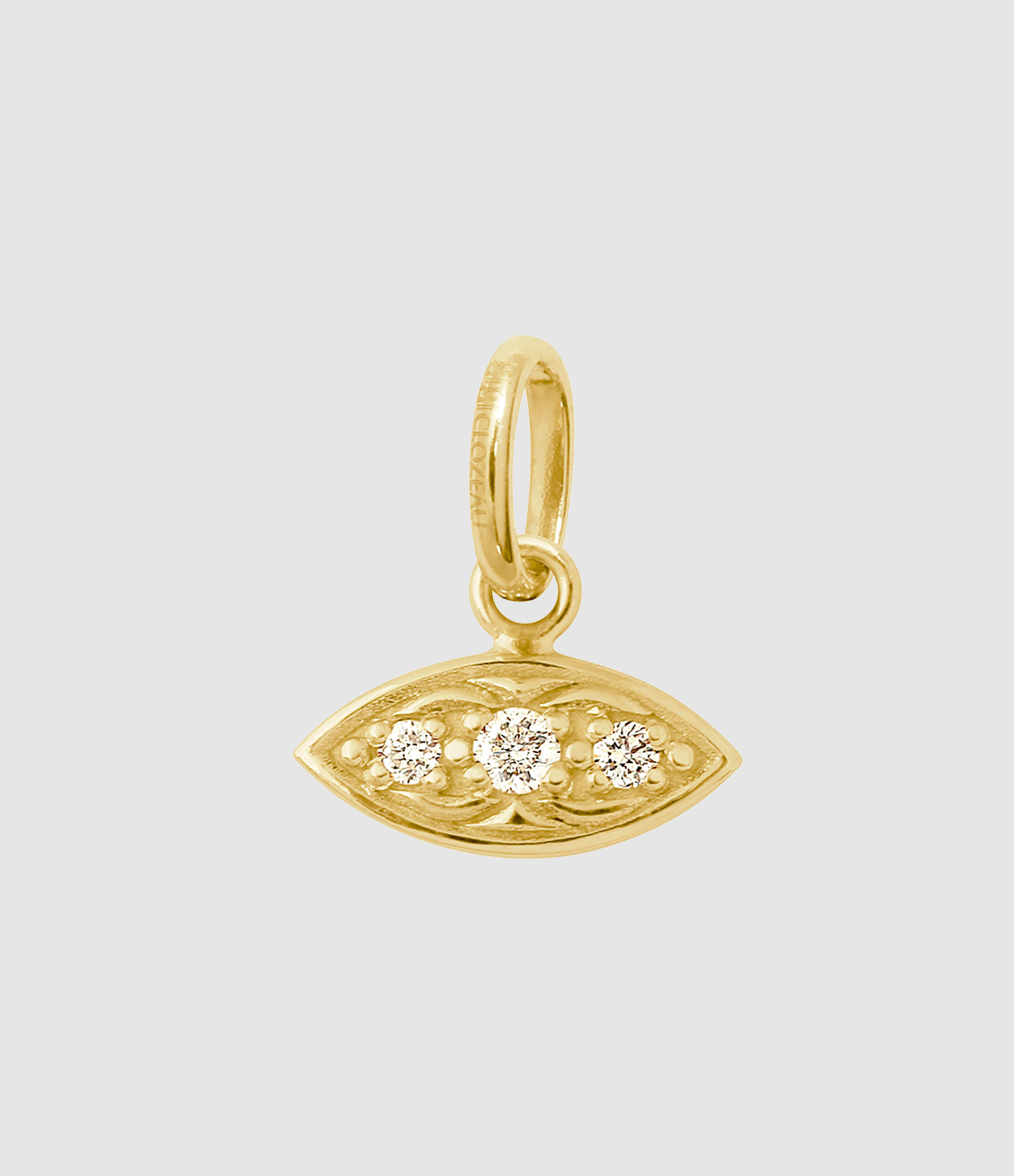 Pendentif Clin d'oeil Or Jaune Diamants