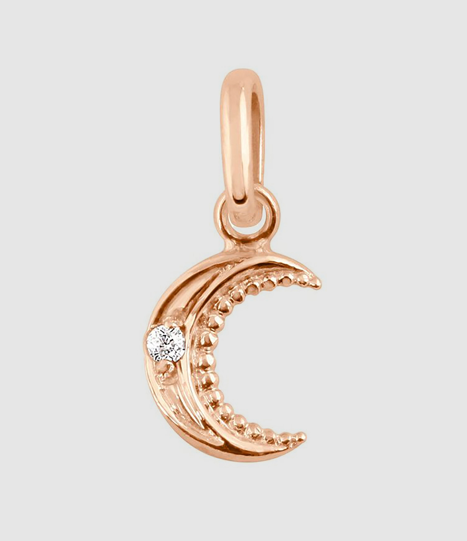 Pendentif Lune Diamant Or