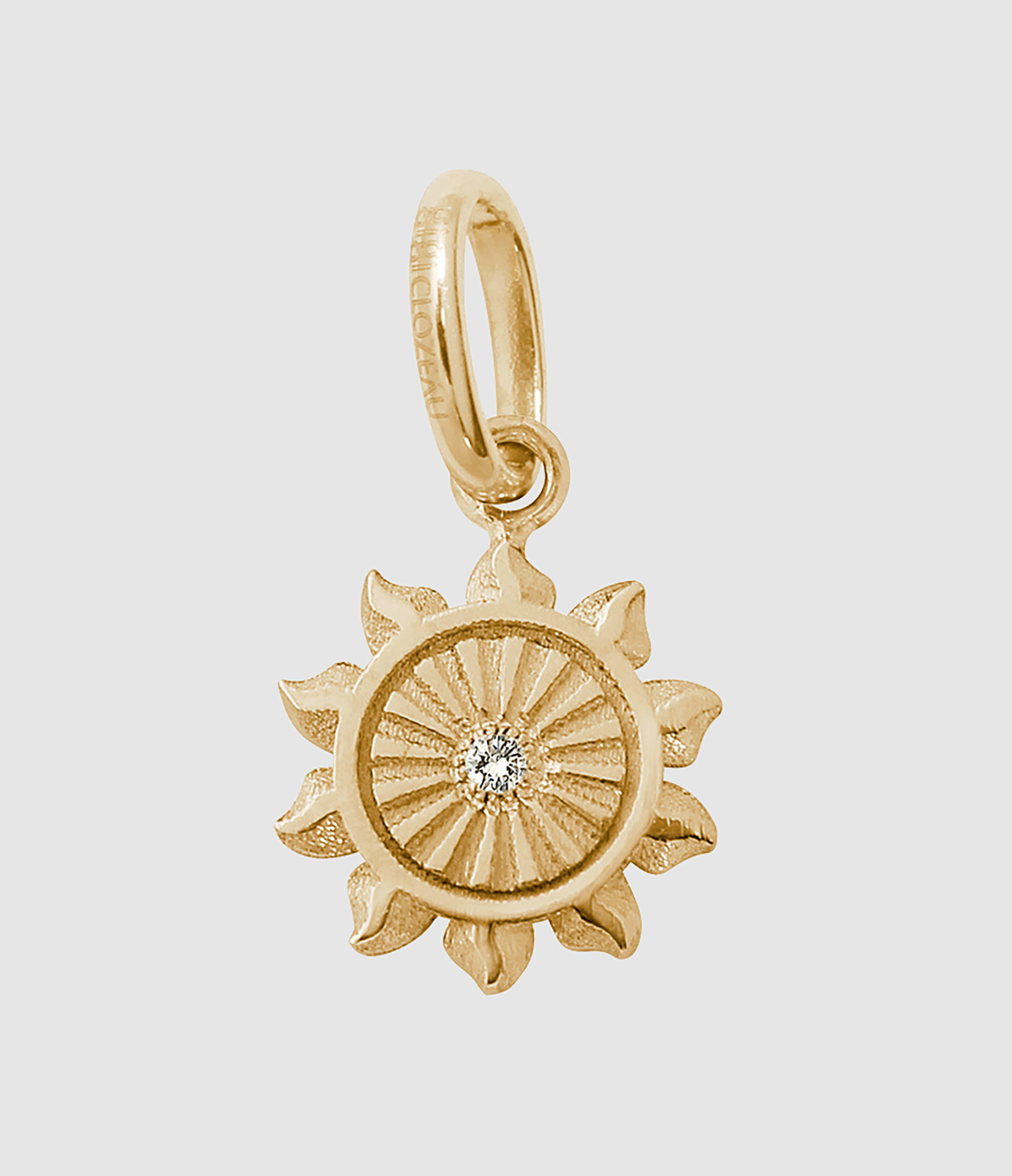 Pendentif Lucky Sun Diamant Or Jaune