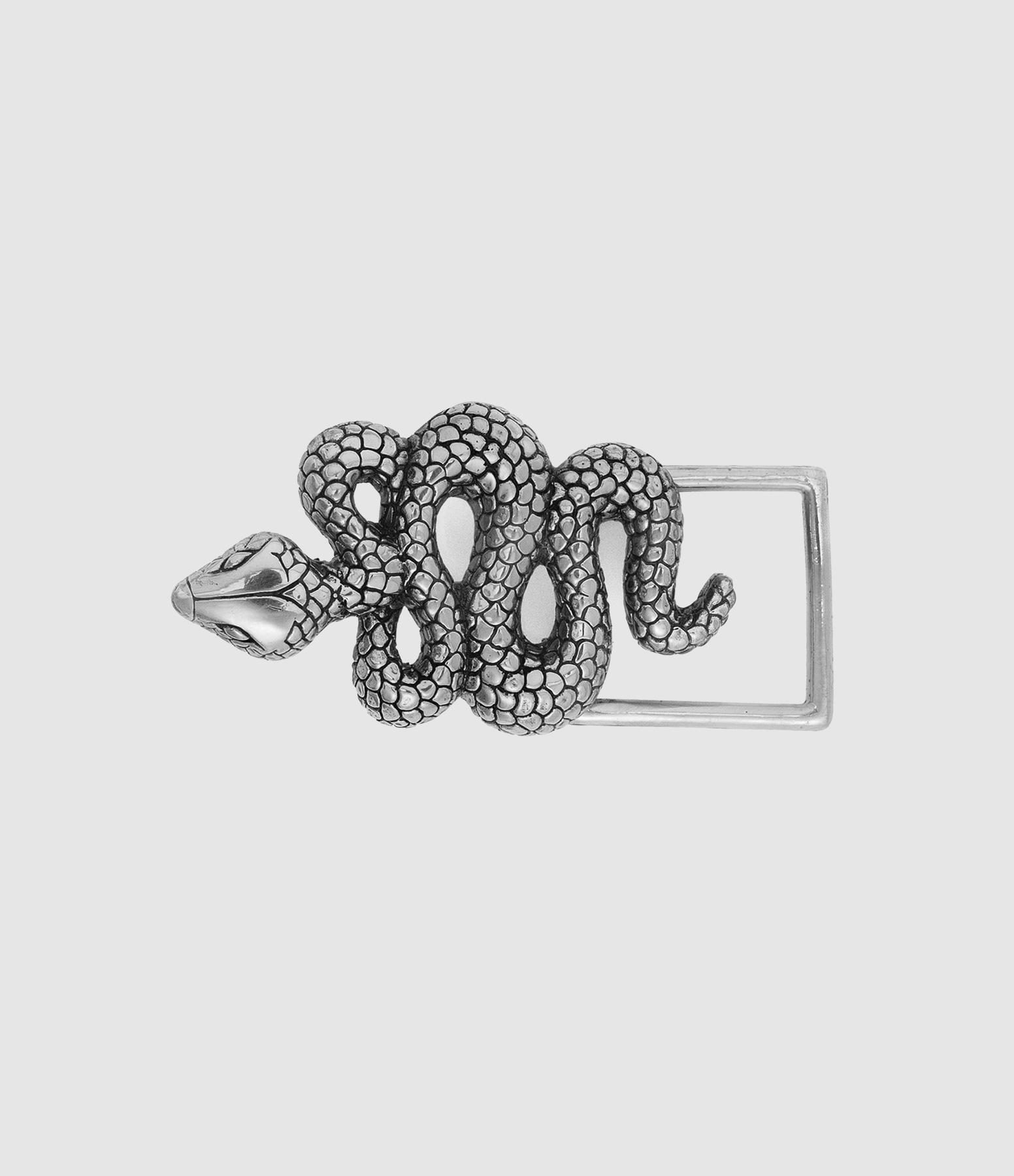 Boucle de Ceinture Baby Serpent Argenté