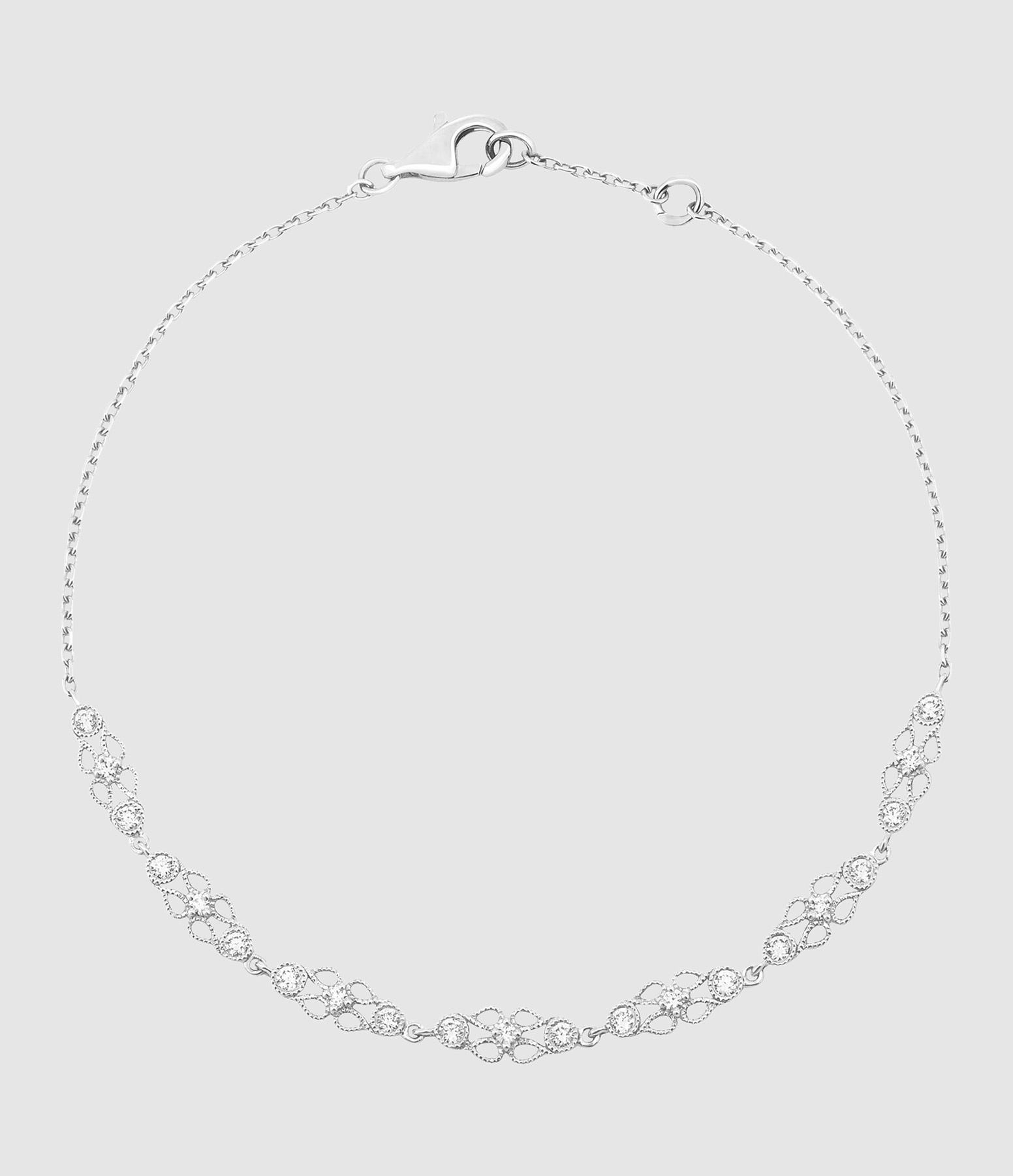 Bracelet Babylone Or Blanc Diamants