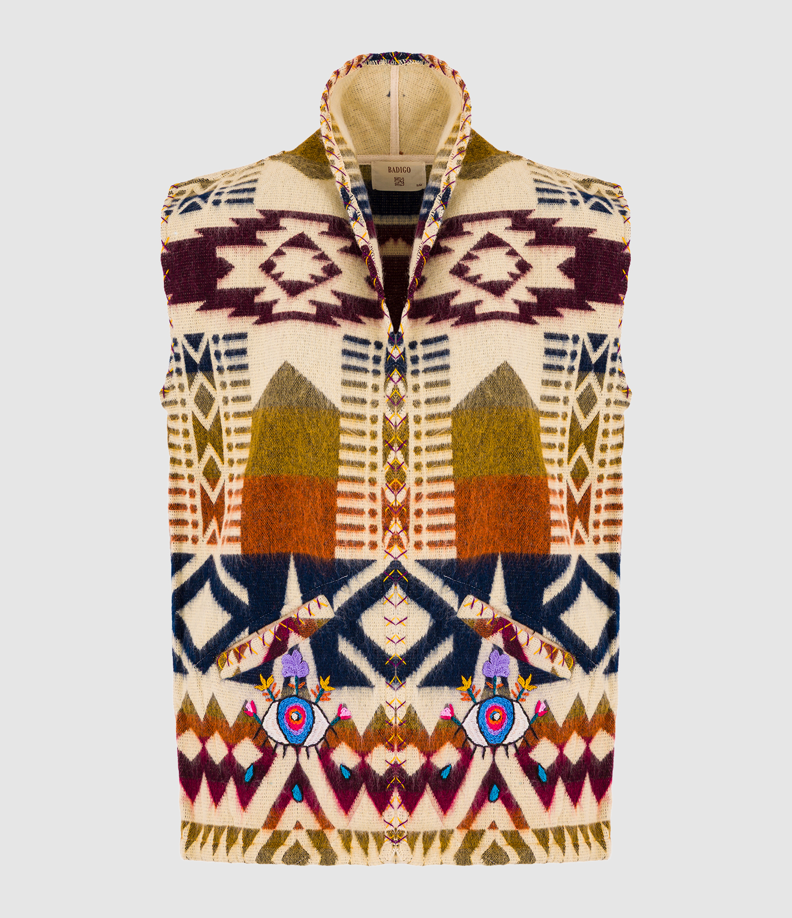 Veste Dos Ojos Multicolore