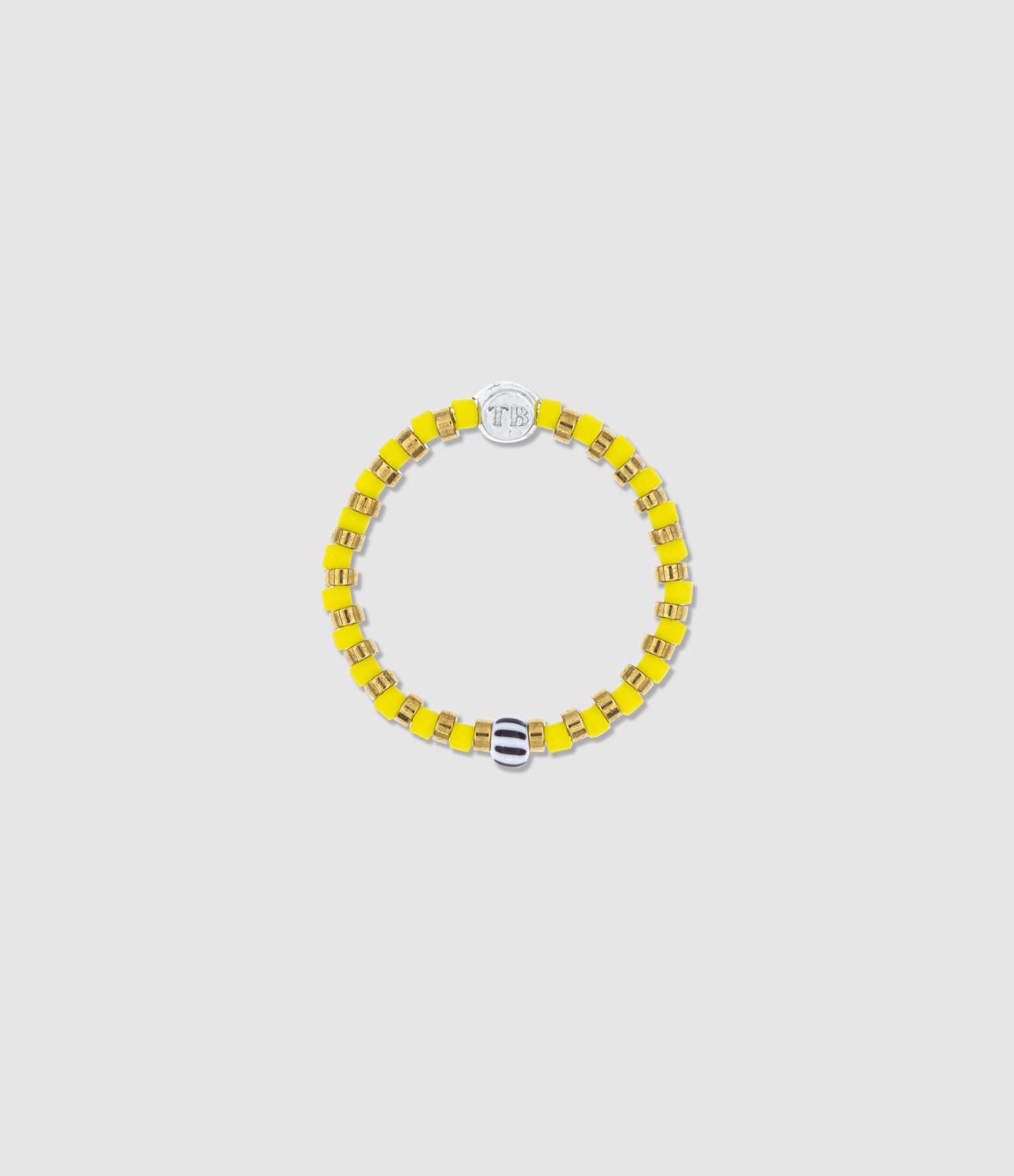 Bague Heishi Jaune 56mm
