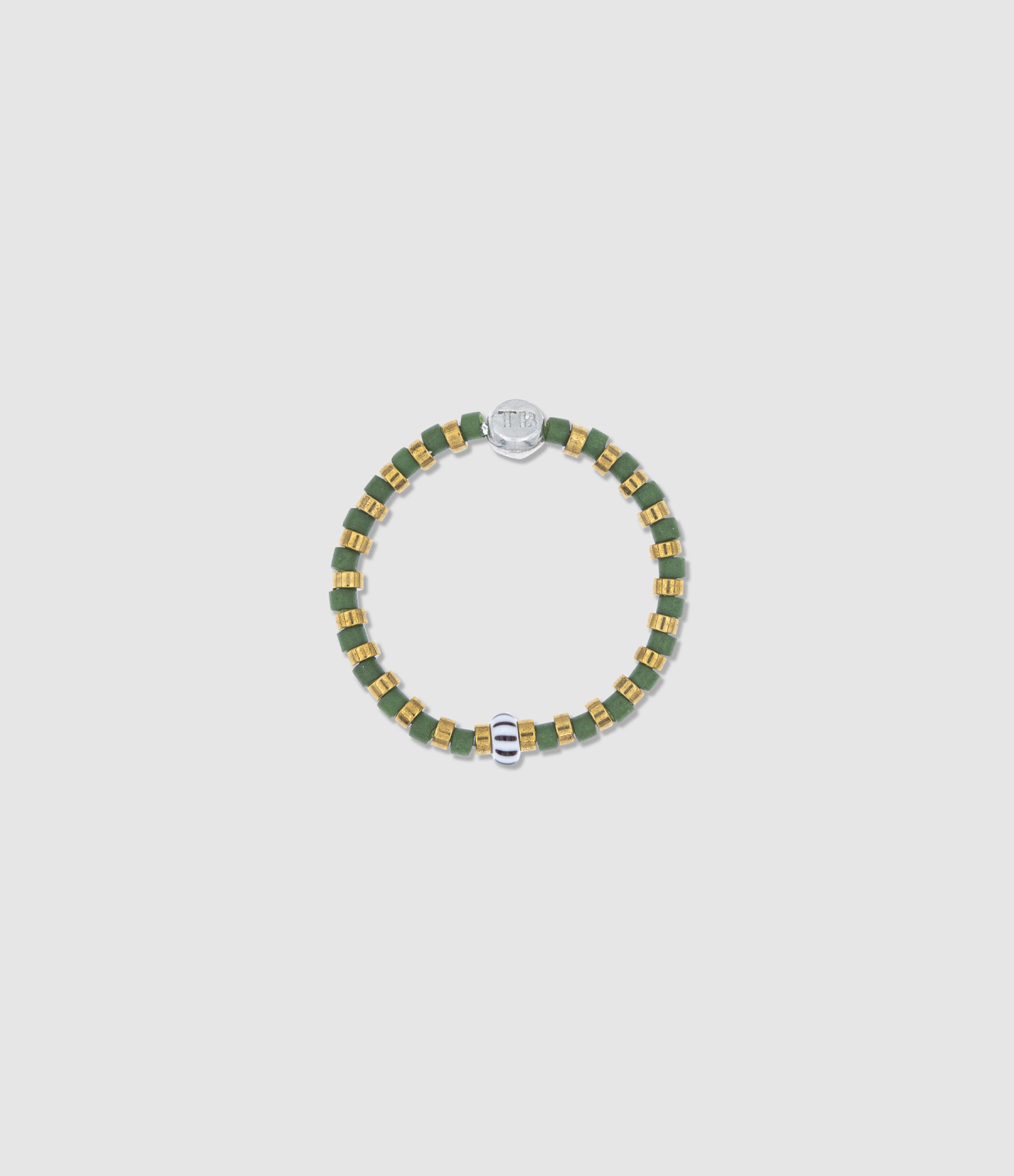 Bague Heishi Vert 56mm
